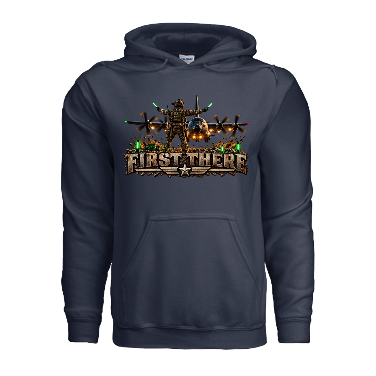 Combat Controller First There Hoodie - Navy | Ironsight Syndicate