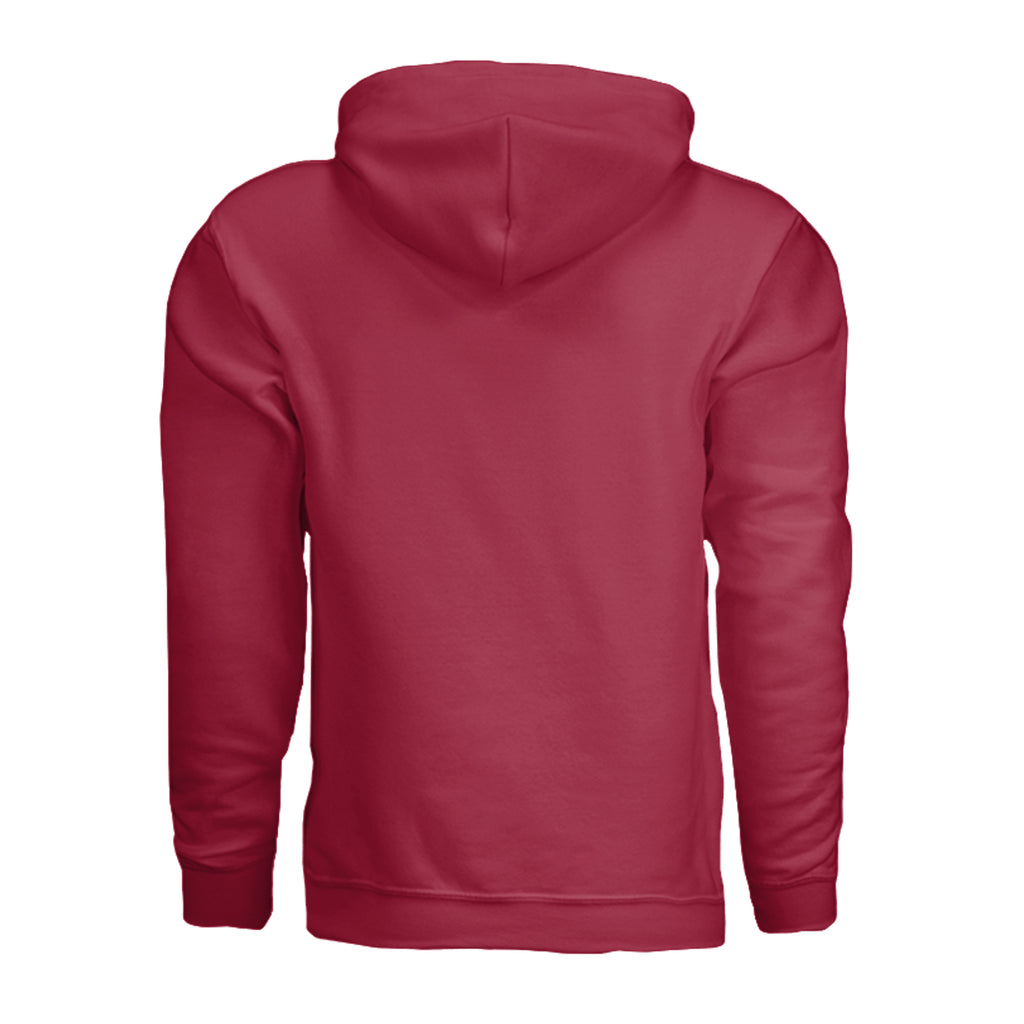 Silent Night Suppressed Night Hoodie - Cherry Red (Back) | Ironsight Syndicate
