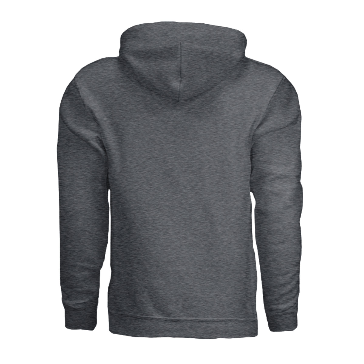 Silent Night Suppressed Night Hoodie - Dark Heather (Back) | Ironsight Syndicate