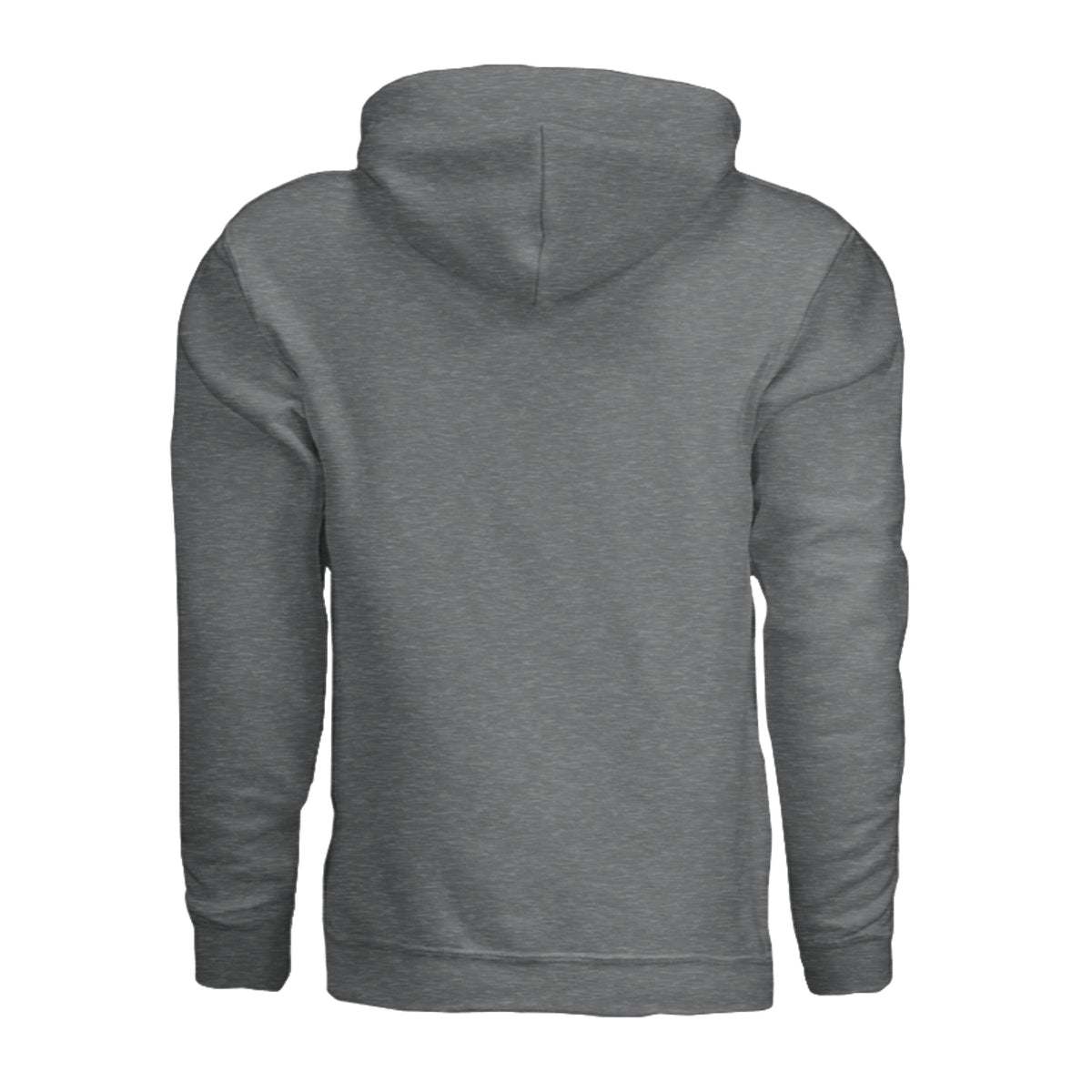 Silent Night Suppressed Night Hoodie - Fan Charcoal Heather (Back) | Ironsight Syndicate