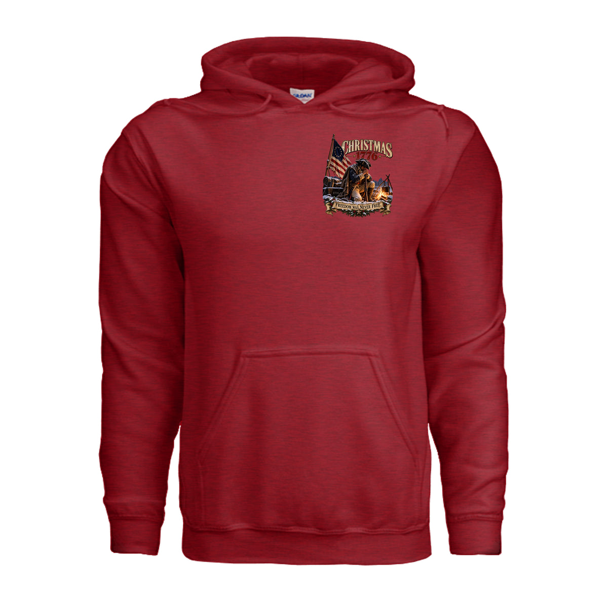 Christmas 1776 Hoodie - Antique Cherry Red | Ironsight Syndicate