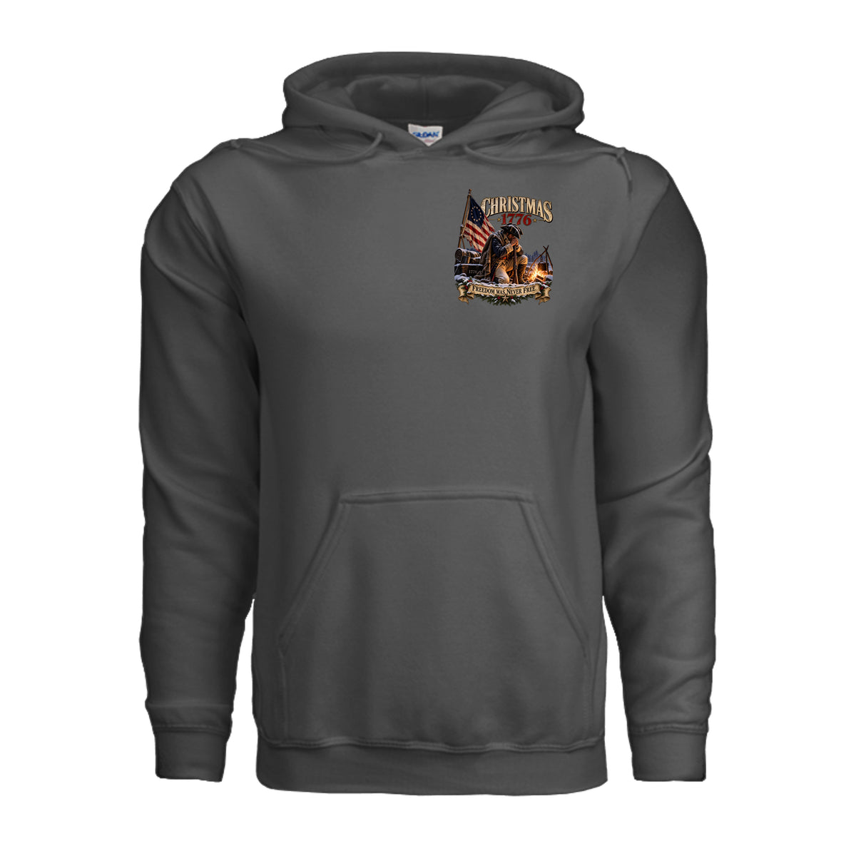 Christmas 1776 Hoodie - Charcoal | Ironsight Syndicate