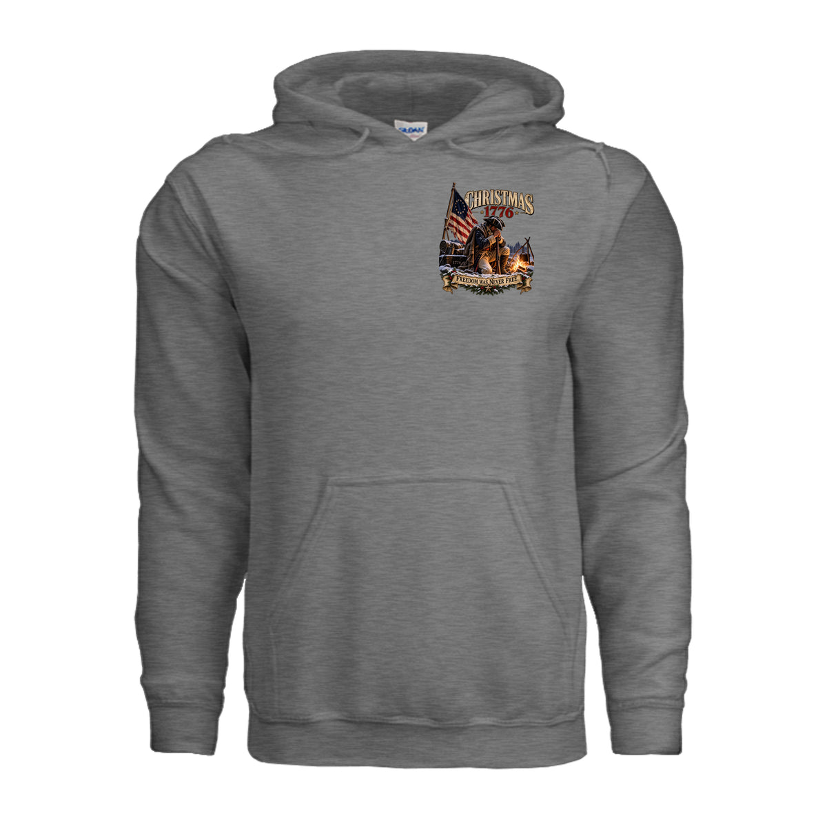 Christmas 1776 Hoodie - Graphite Heather | Ironsight Syndicate