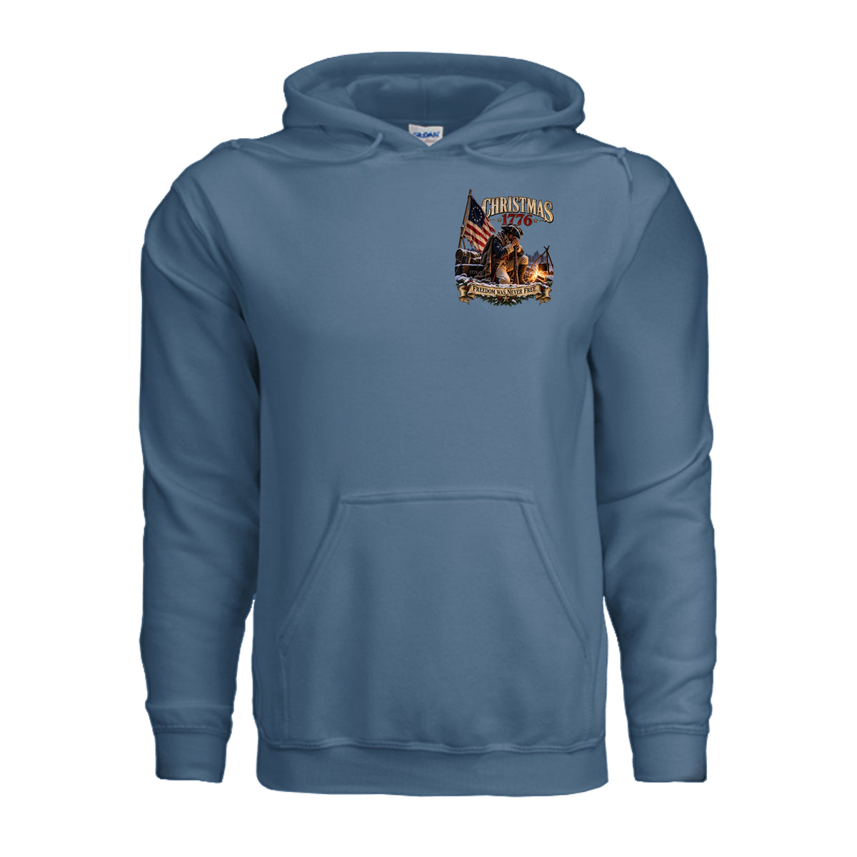 Christmas 1776 Hoodie - Indigo Blue | Ironsight Syndicate