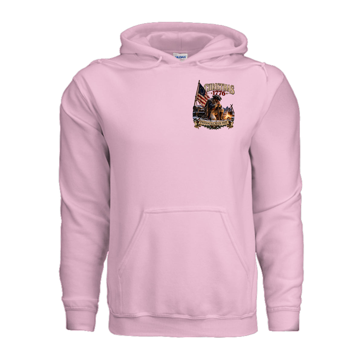 Christmas 1776 Hoodie - Light Pink | Ironsight Syndicate
