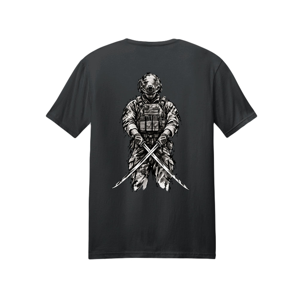 The Warrior's Path T-Shirt - Black (Back) | Ironsight Syndicate