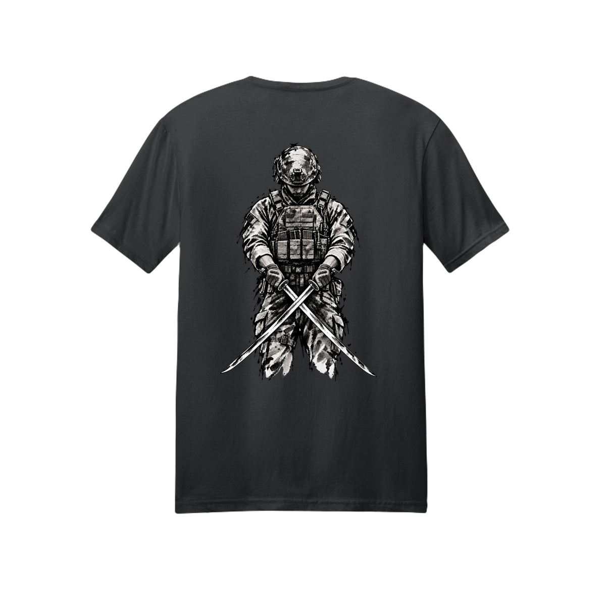 The Warrior's Path T-Shirt - Black (Back) | Ironsight Syndicate