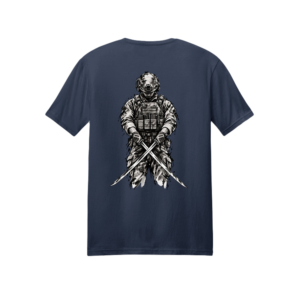 The Warrior's Path T-Shirt - Navy (Back) | Ironsight Syndicate
