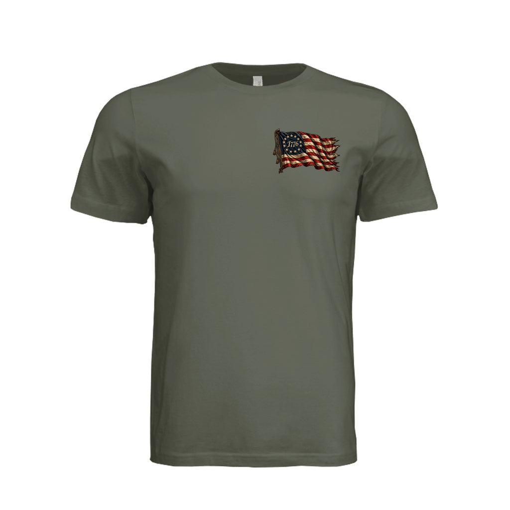 Sacred Honor T-Shirt in Dark Olive - Front