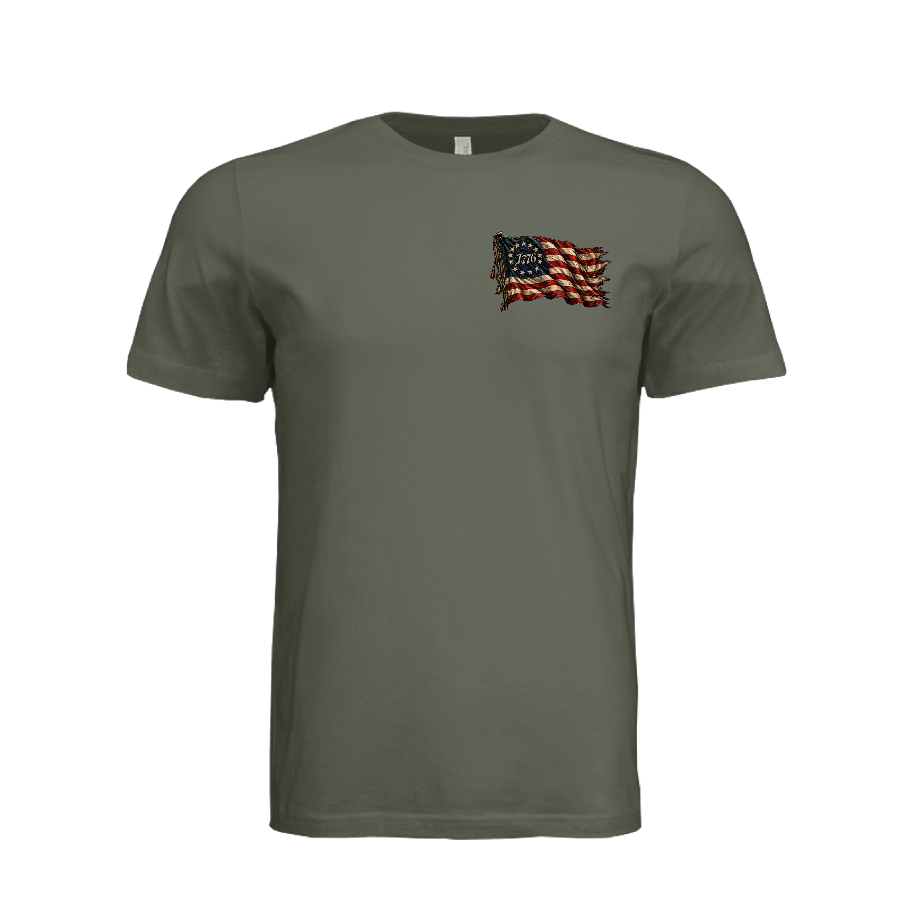 Sacred Honor T-Shirt in Dark Olive - Front