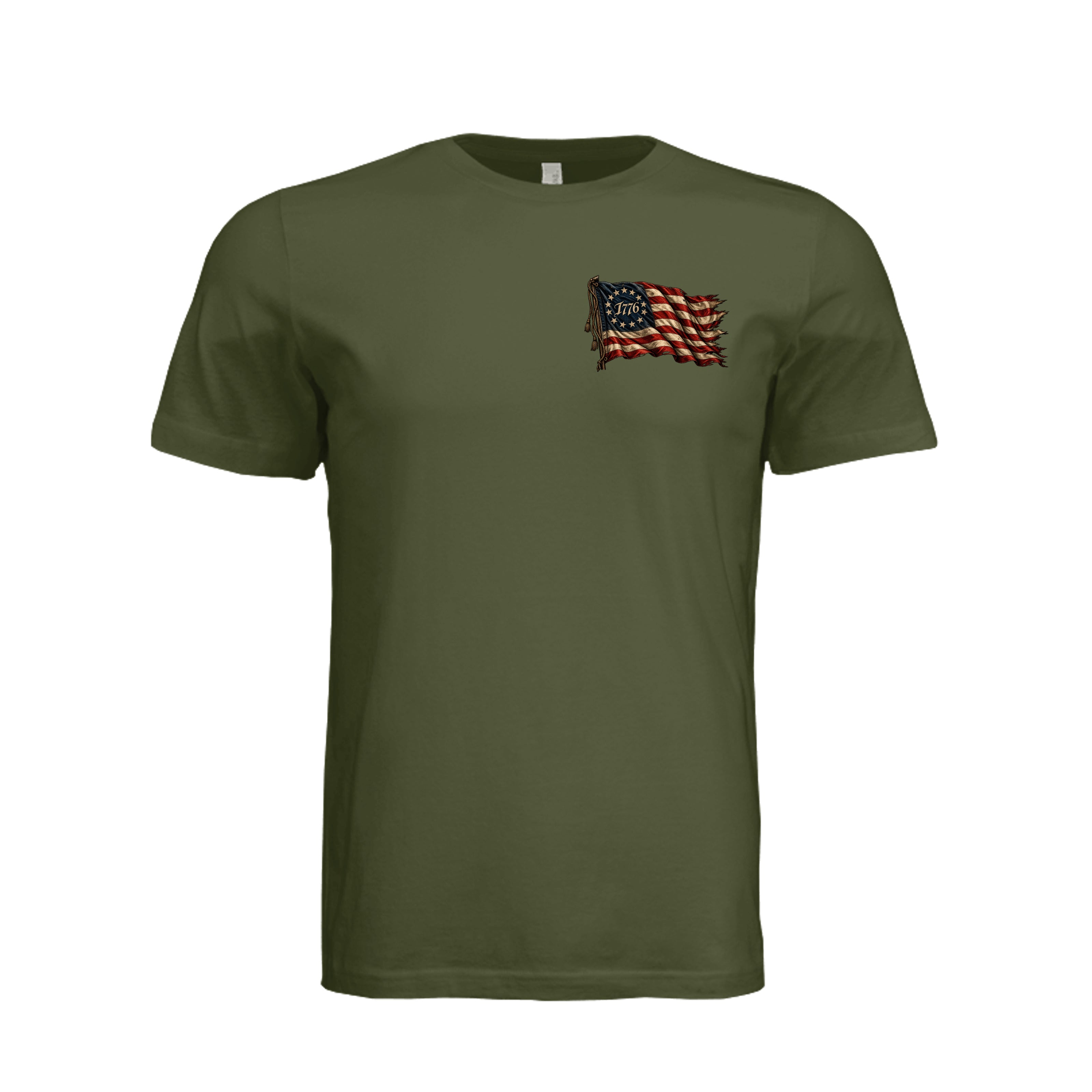 Sacred Honor T-Shirt in Olive - Front
