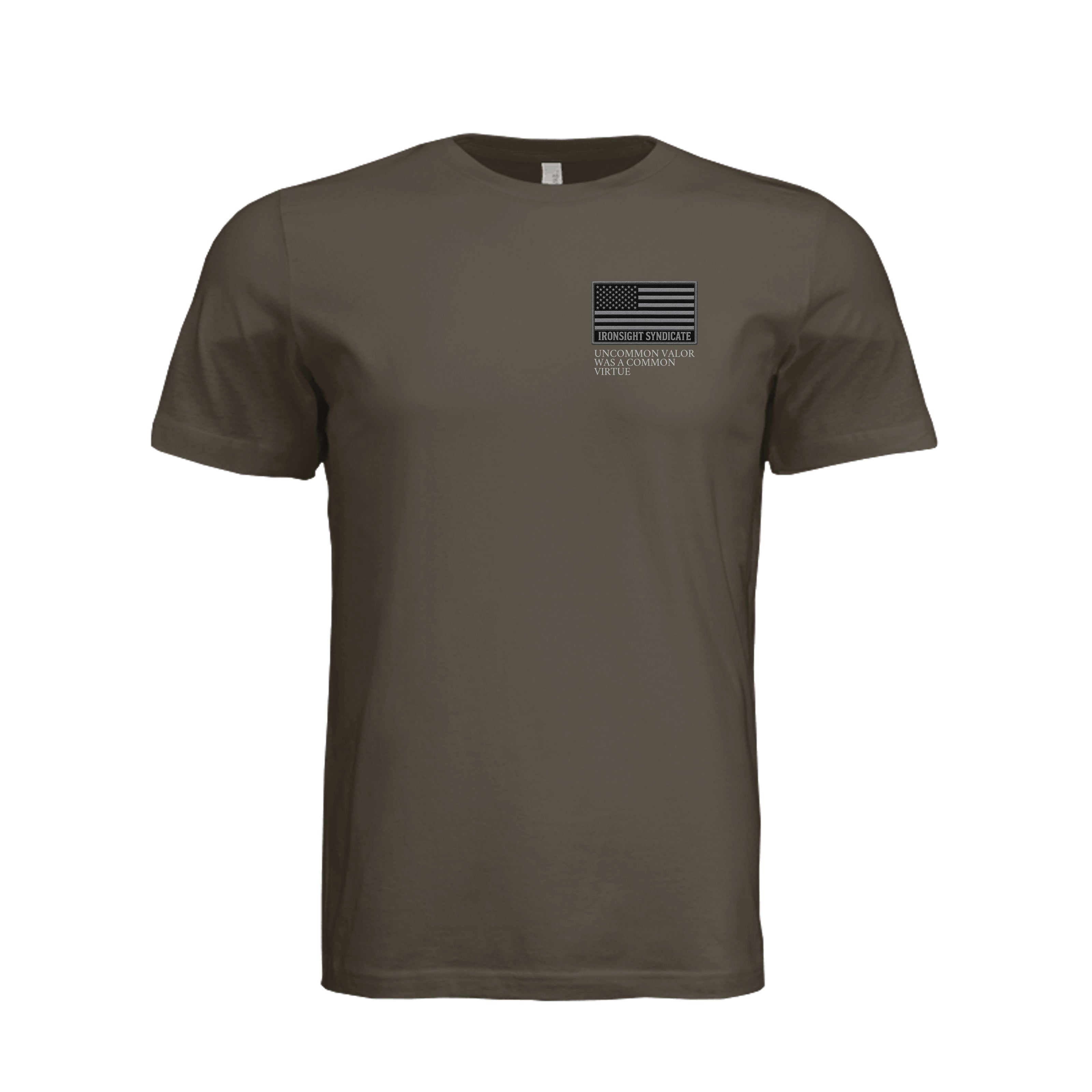 Common Virtue T-Shirt in Army - Front