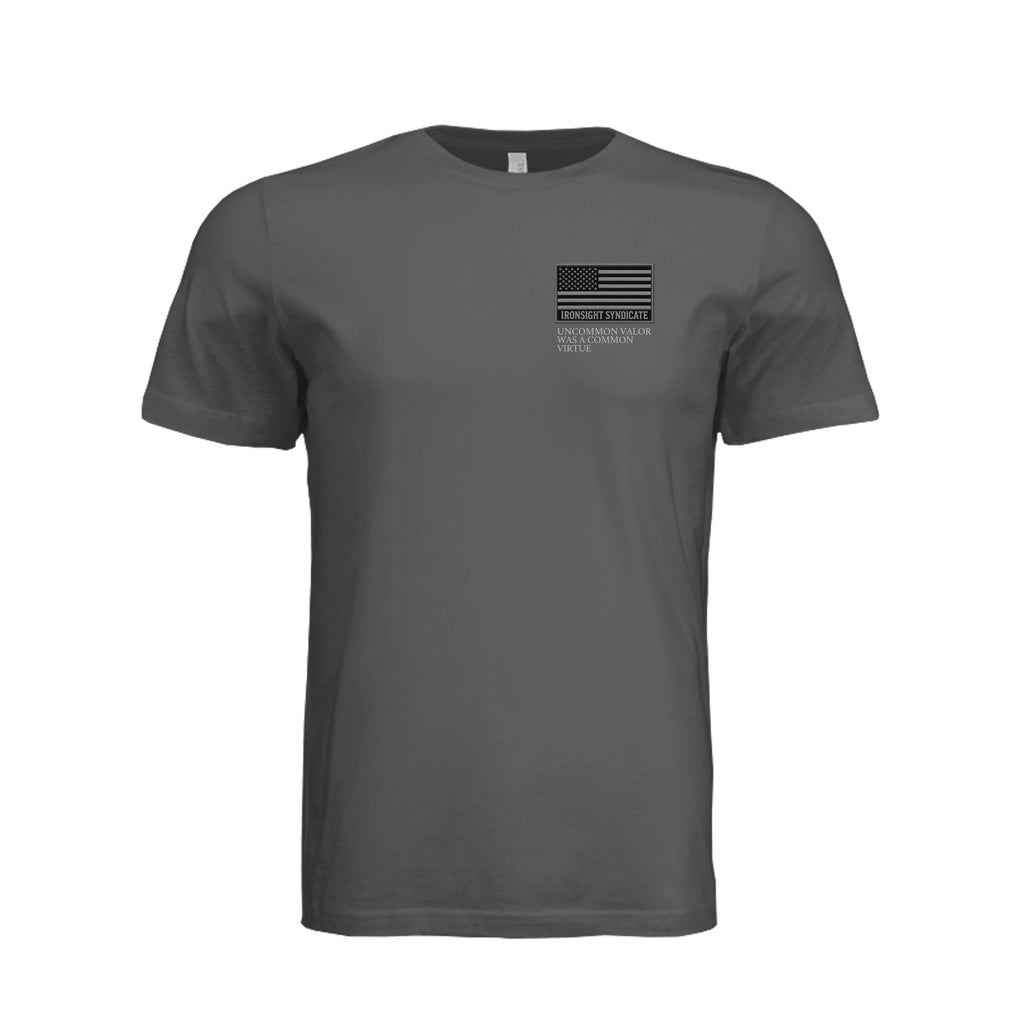 Common Virtue T-Shirt in Asphalt - Front