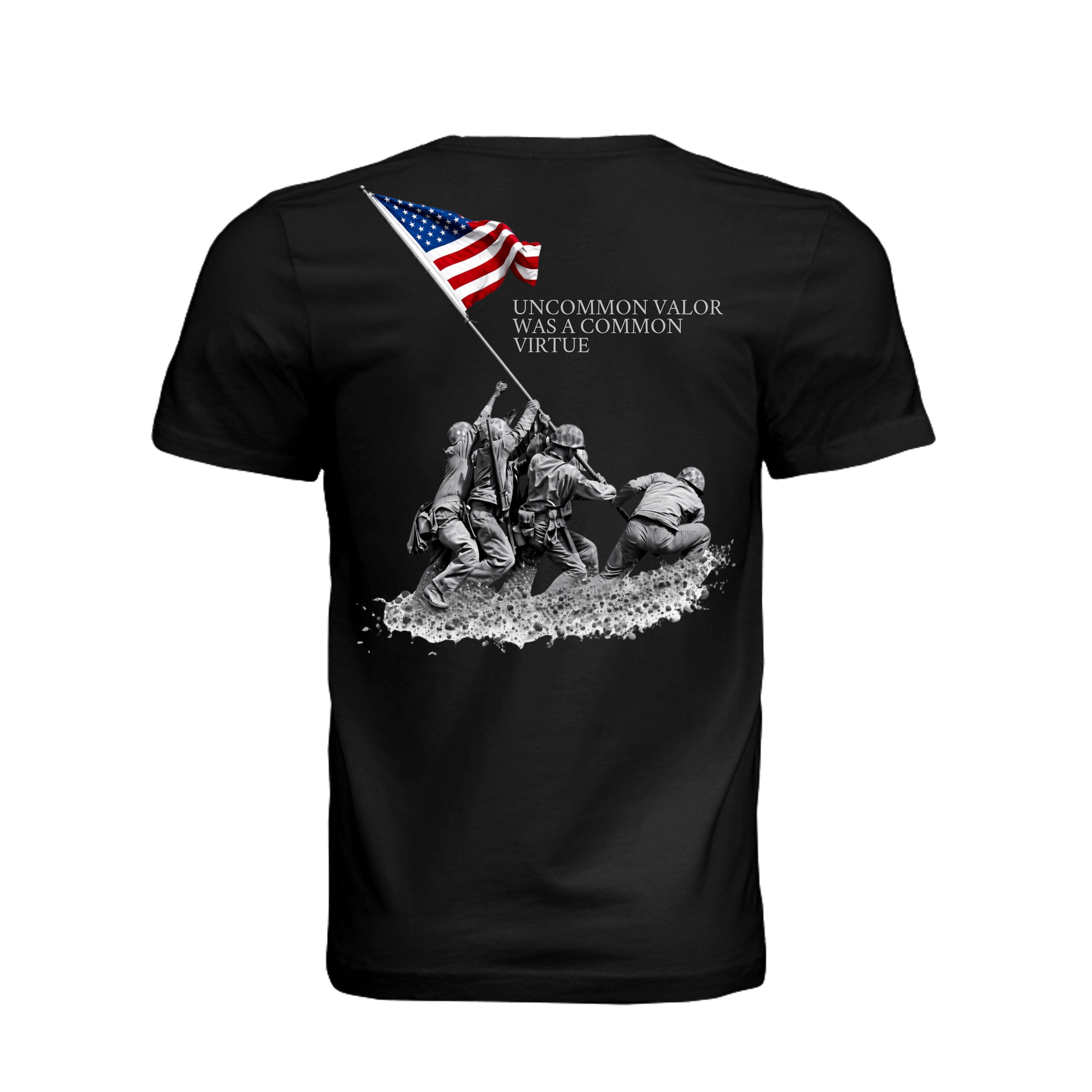 Common Virtue T-Shirt in Vintage Black - Back