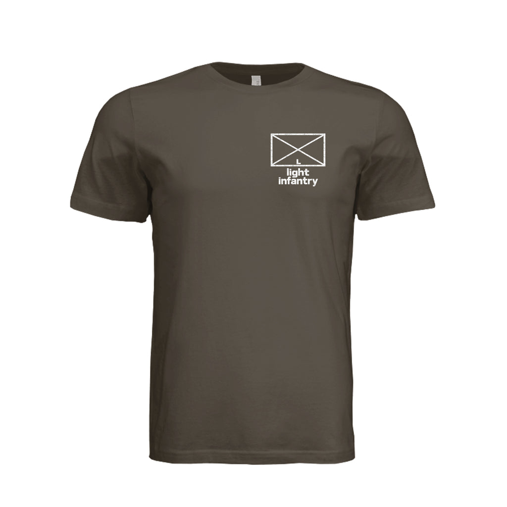 Light Infantry T-Shirt in Army - Front
