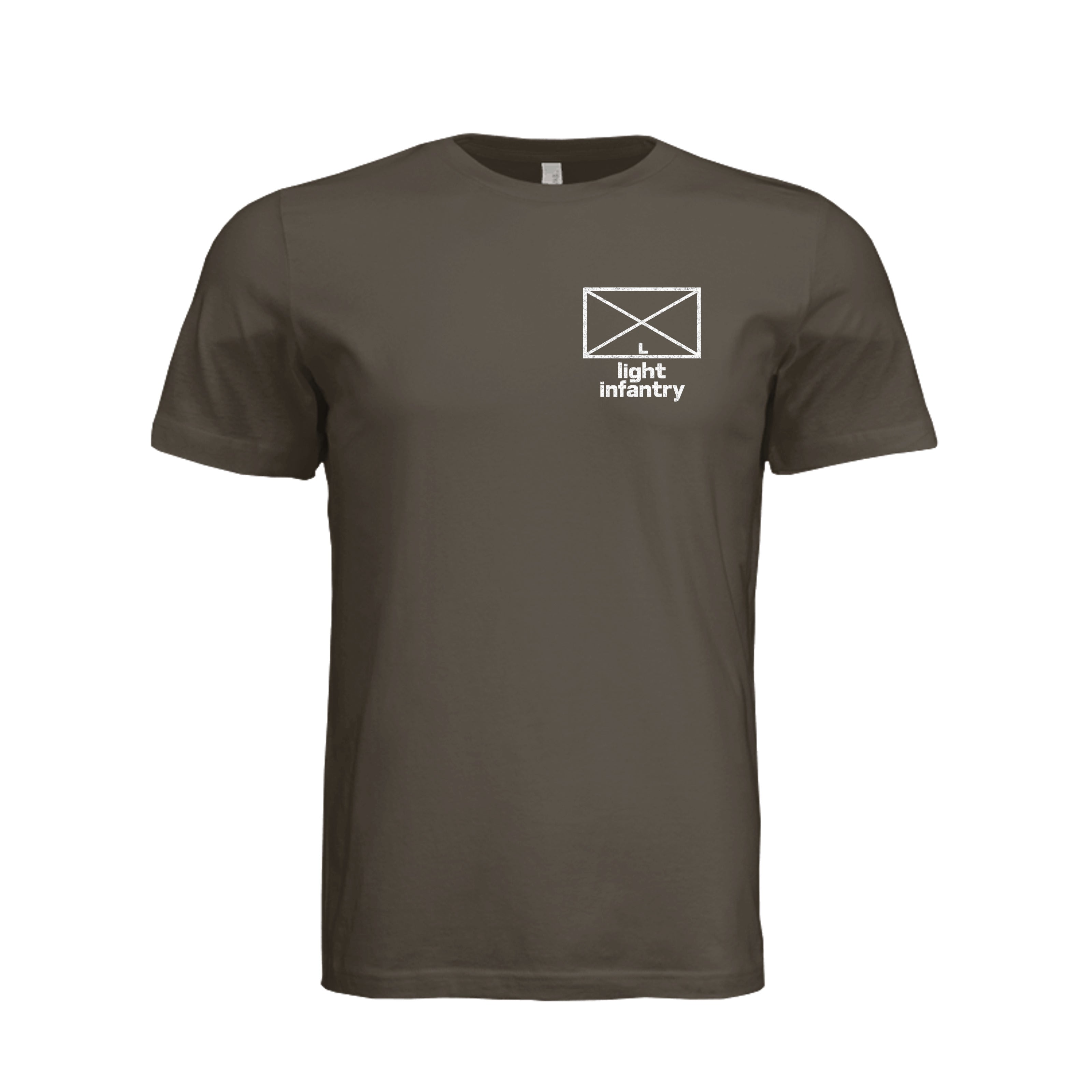 Light Infantry T-Shirt in Army - Front