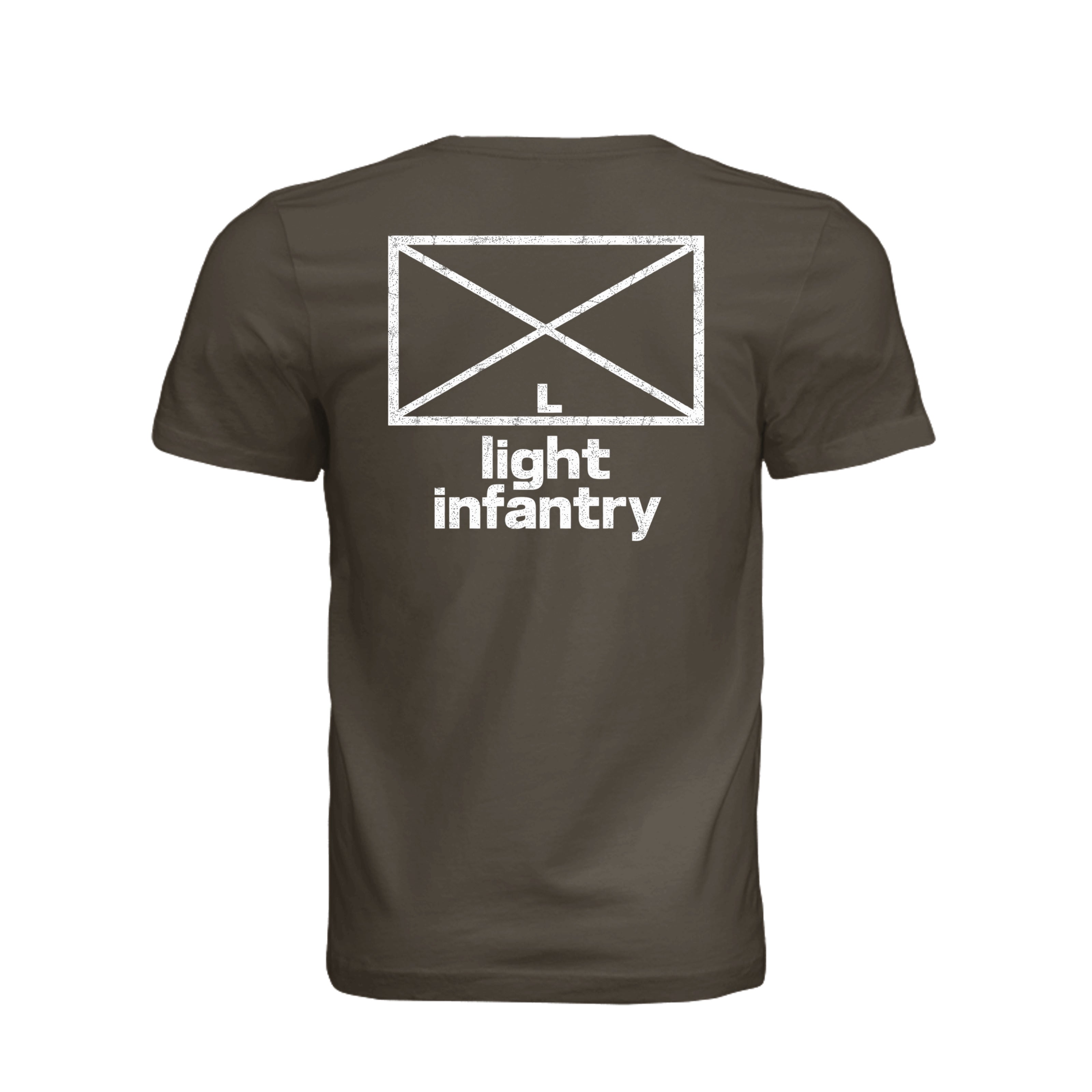 Light Infantry T-Shirt in Army - Back