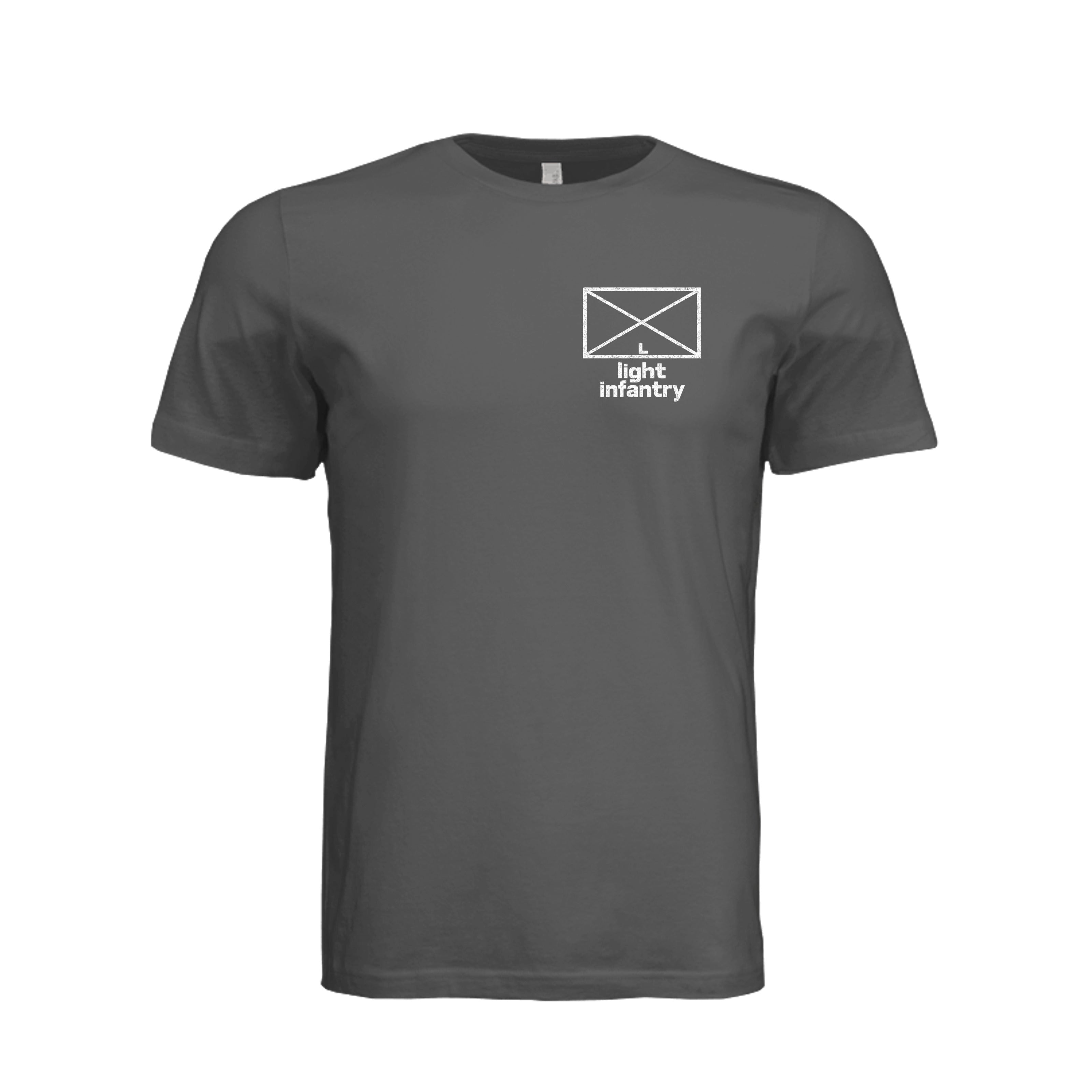 Light Infantry T-Shirt in Asphalt - Front