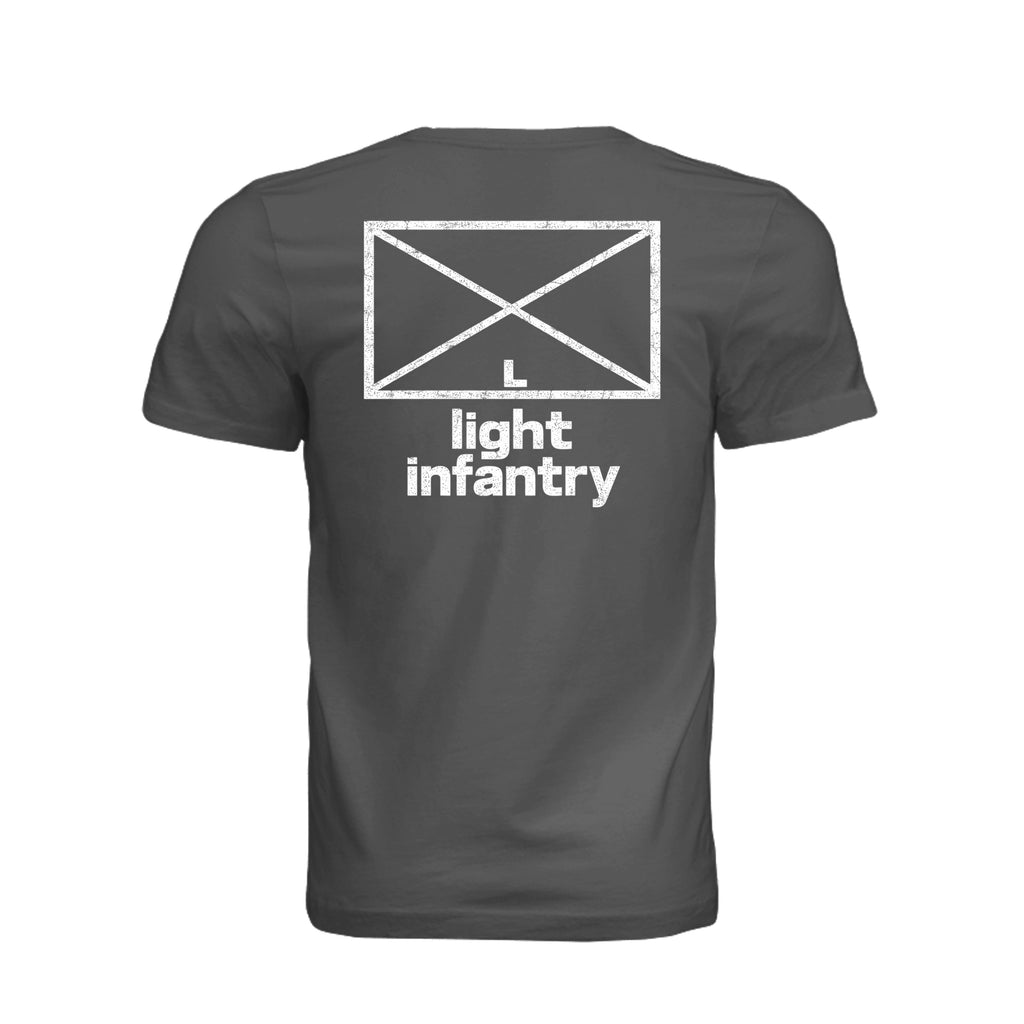 Light Infantry T-Shirt in Asphalt - Back