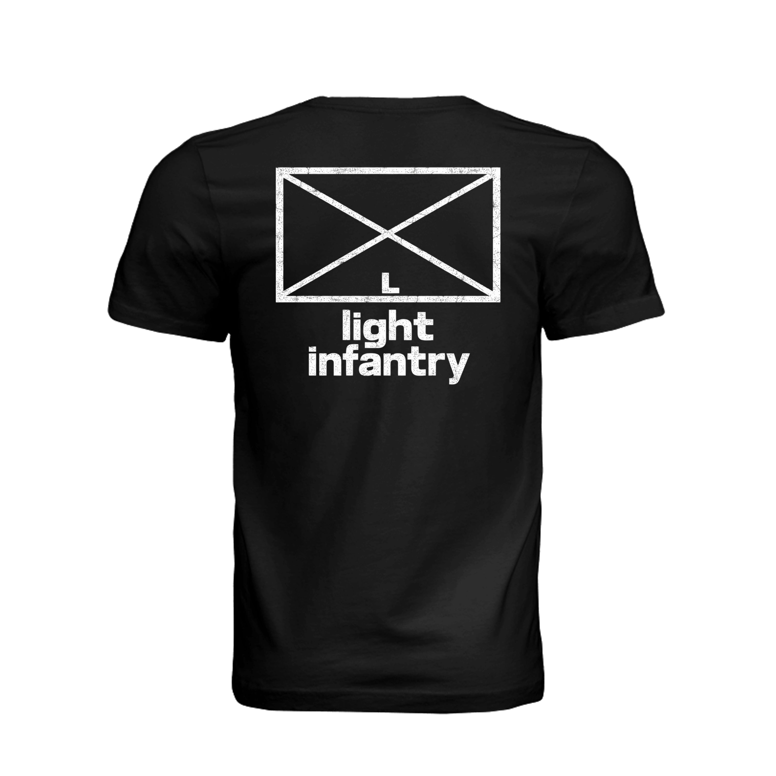Light Infantry T-Shirt in Black - Back