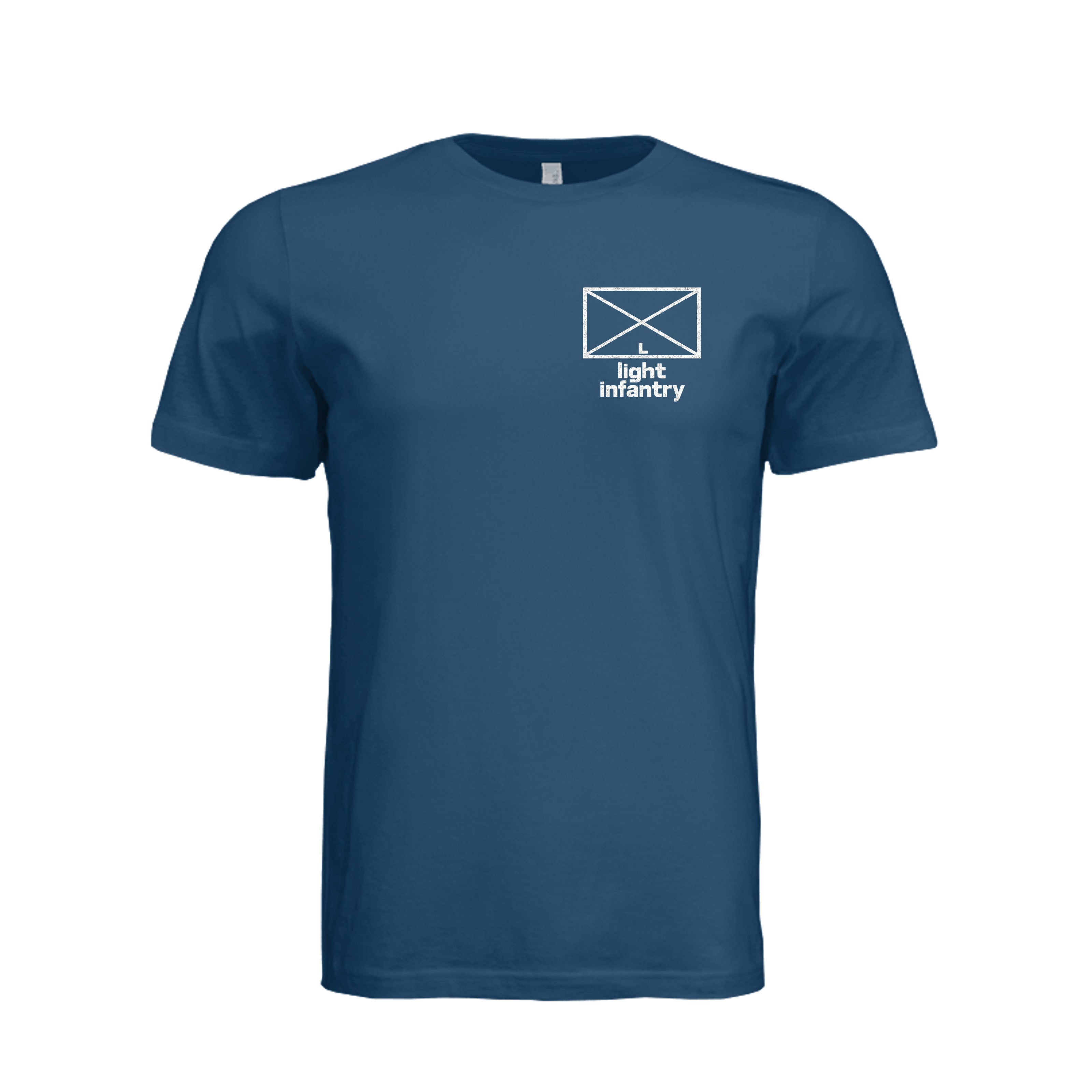Light Infantry T-Shirt in Cool Blue - Front