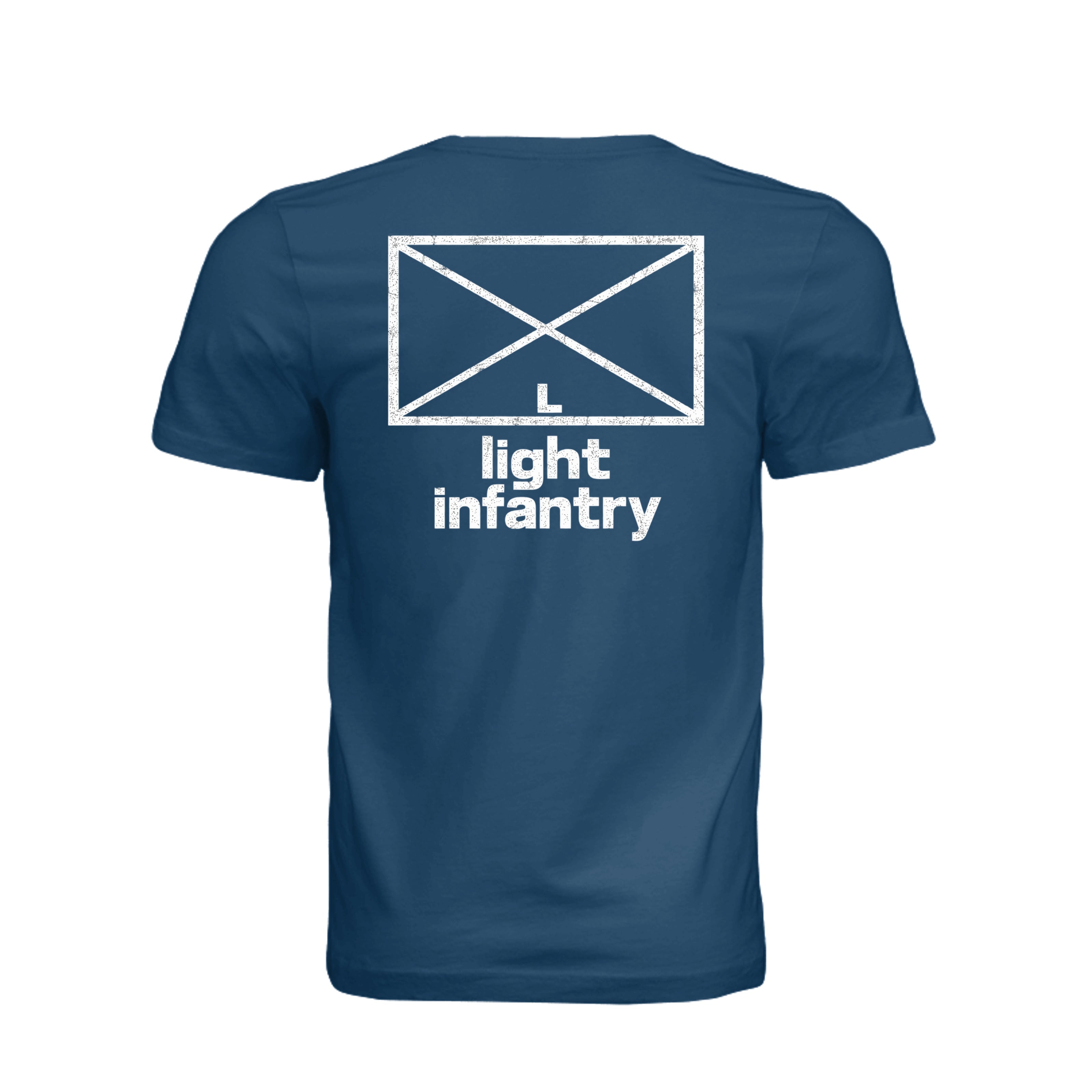 Light Infantry T-Shirt in Cool Blue - Back