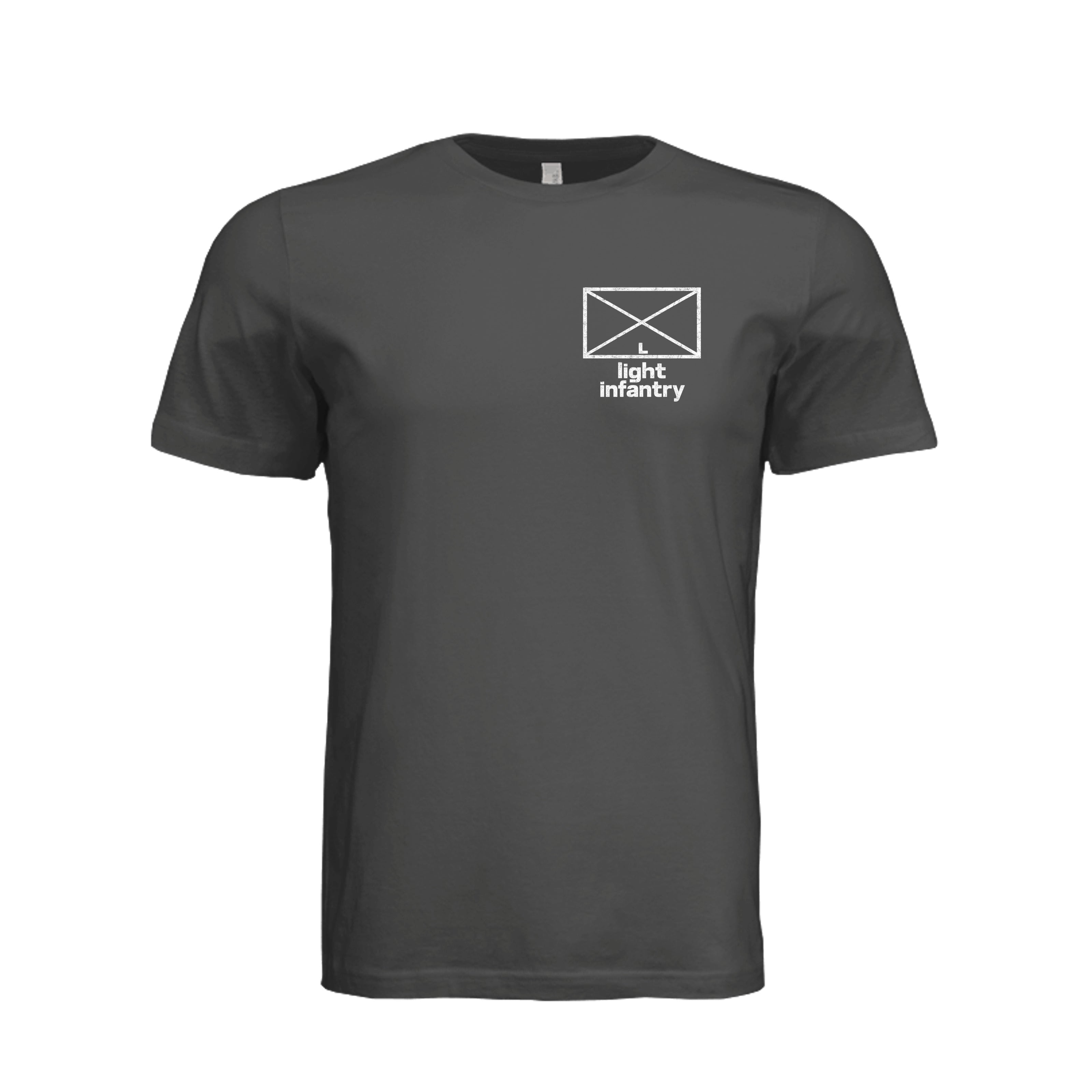 Light Infantry T-Shirt in Dark Grey - Front
