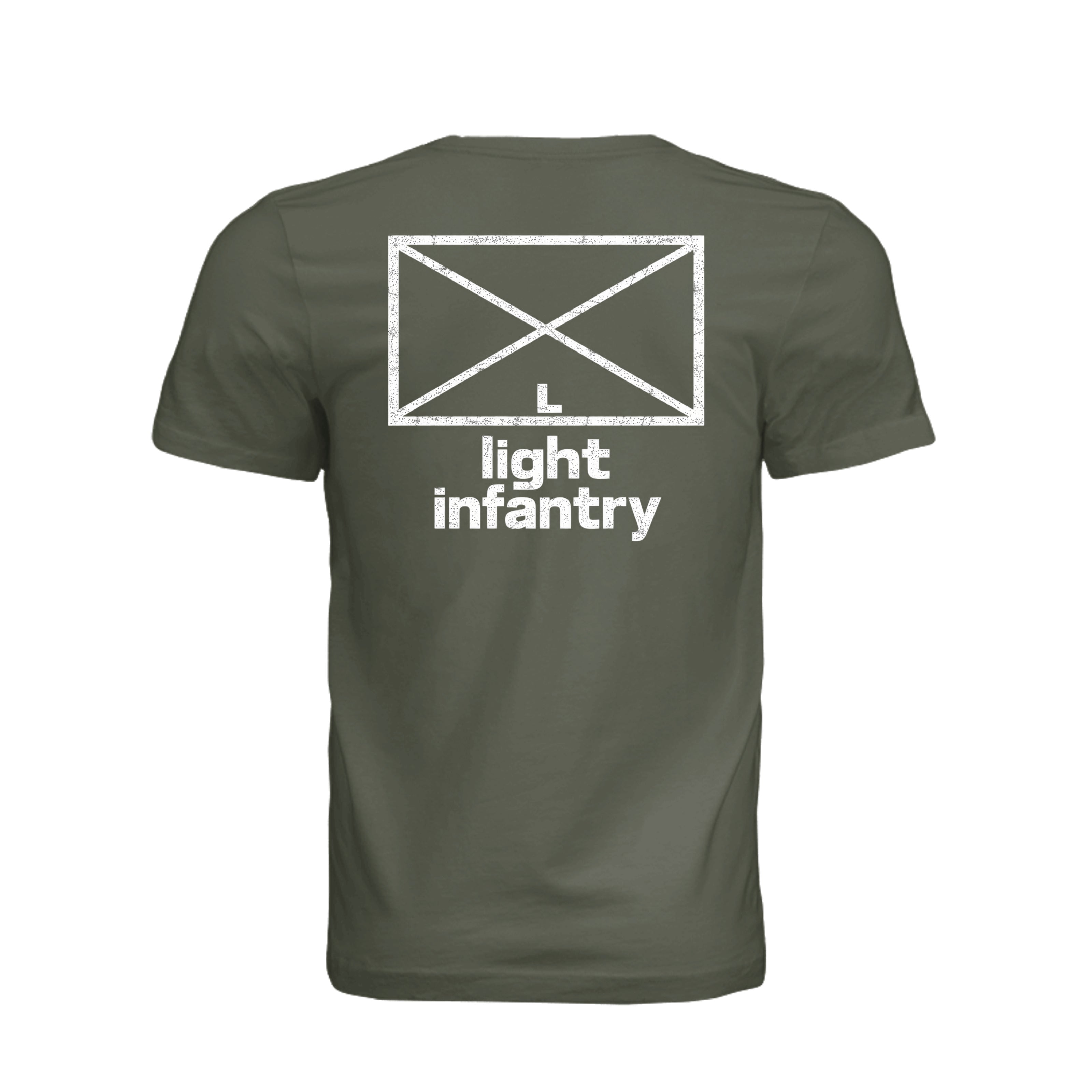 Light Infantry T-Shirt in Dark Olive - Back