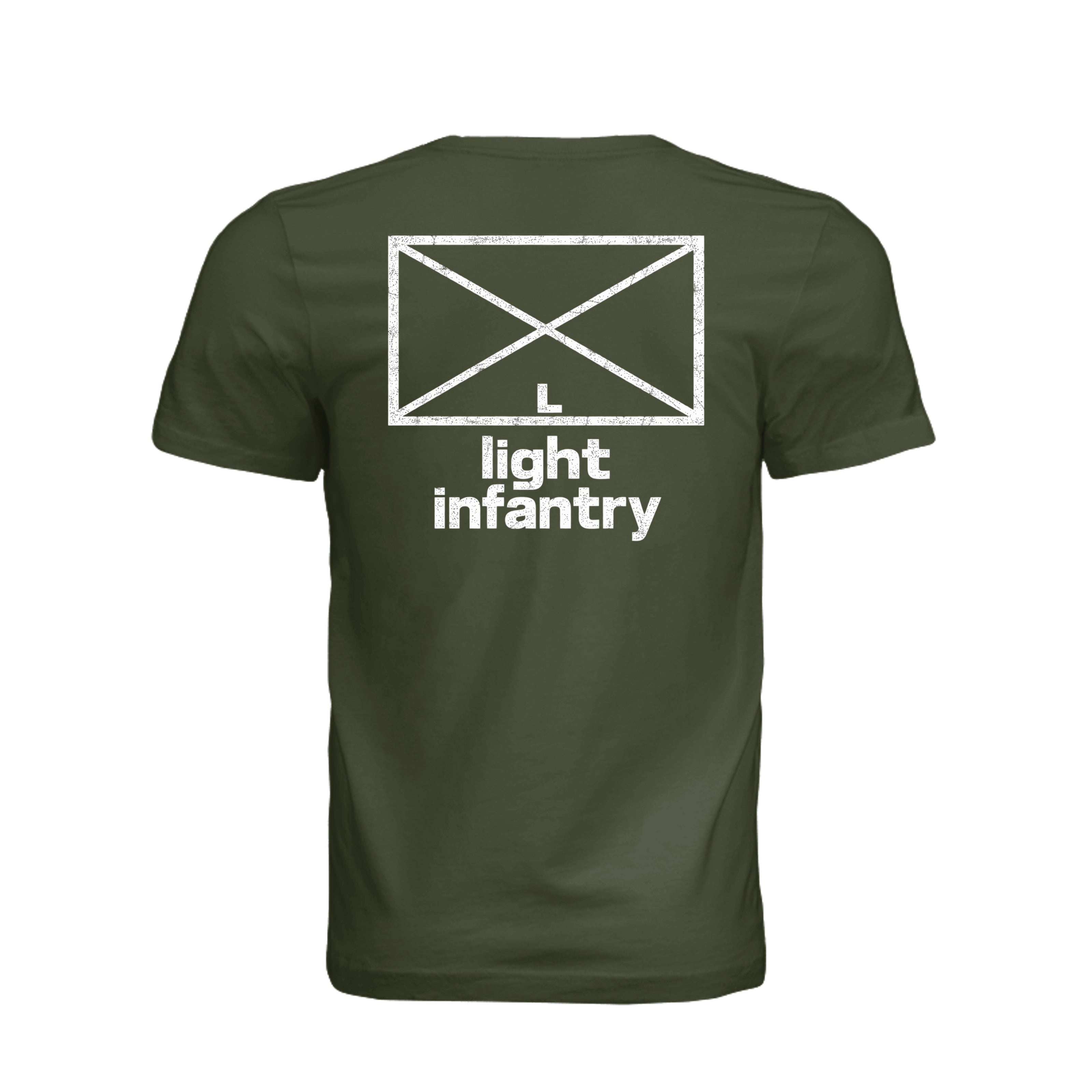 Light Infantry T-Shirt in Military Green - Back
