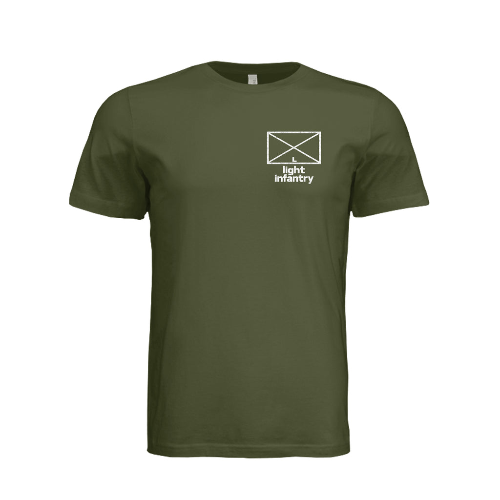 Light Infantry T-Shirt in Olive - Front