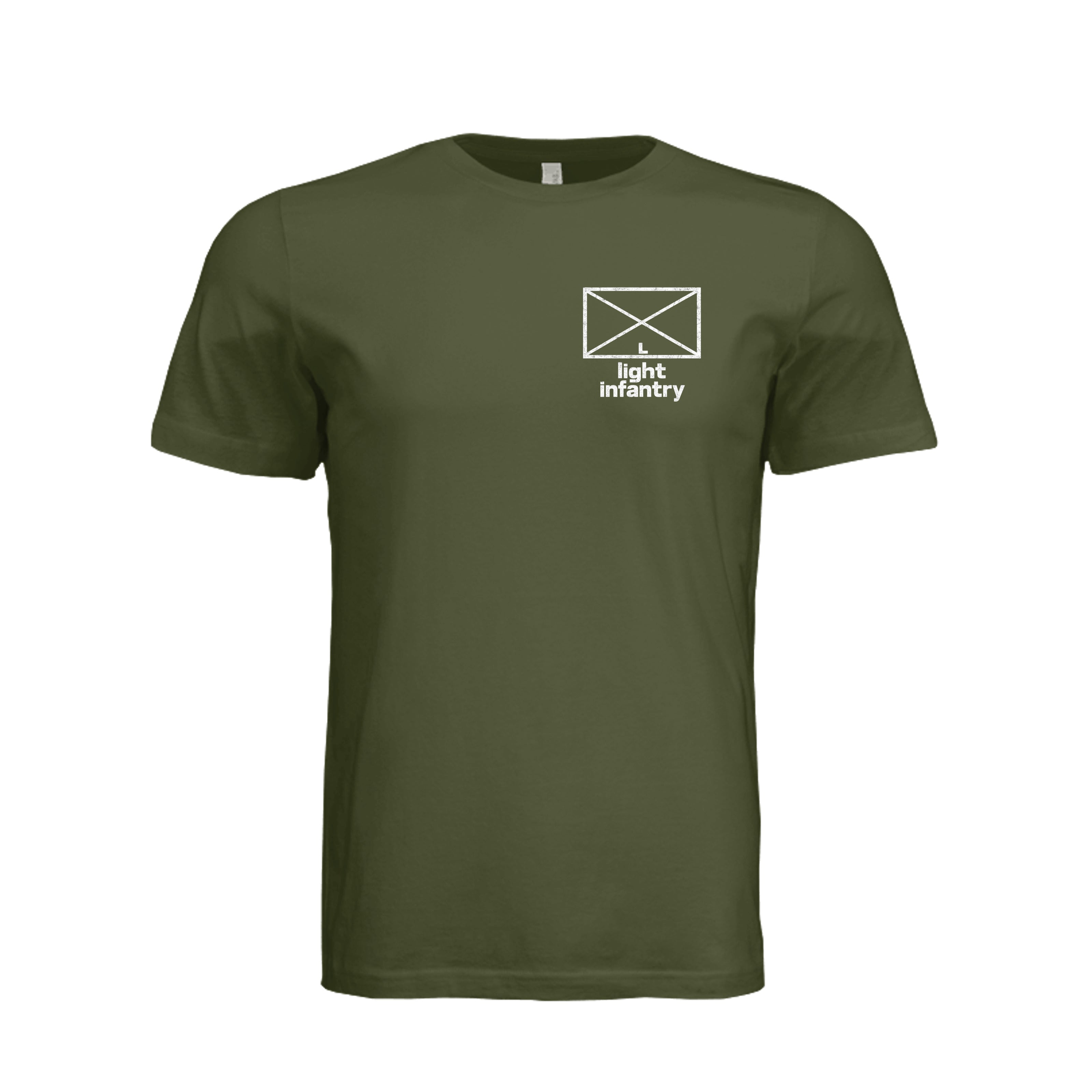 Light Infantry T-Shirt in Olive - Front