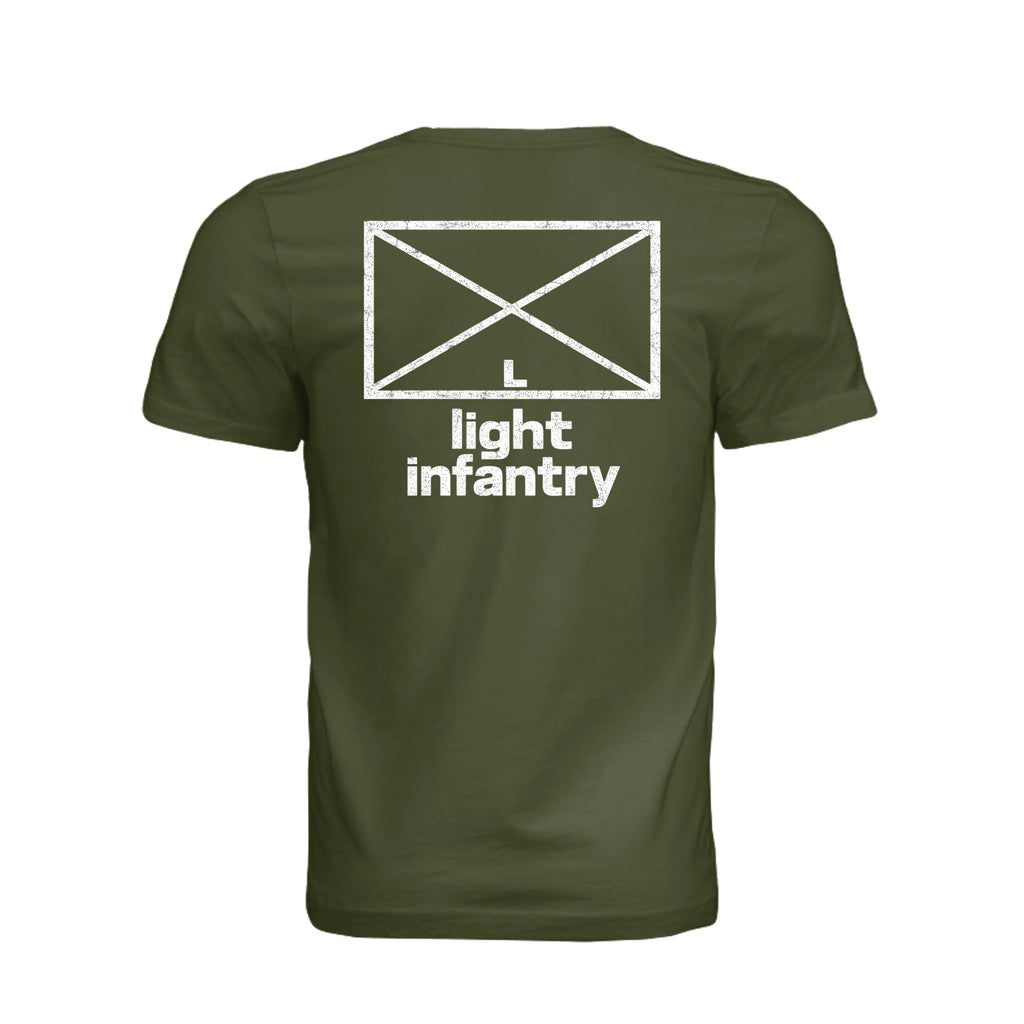 Light Infantry T-Shirt in Olive - Back