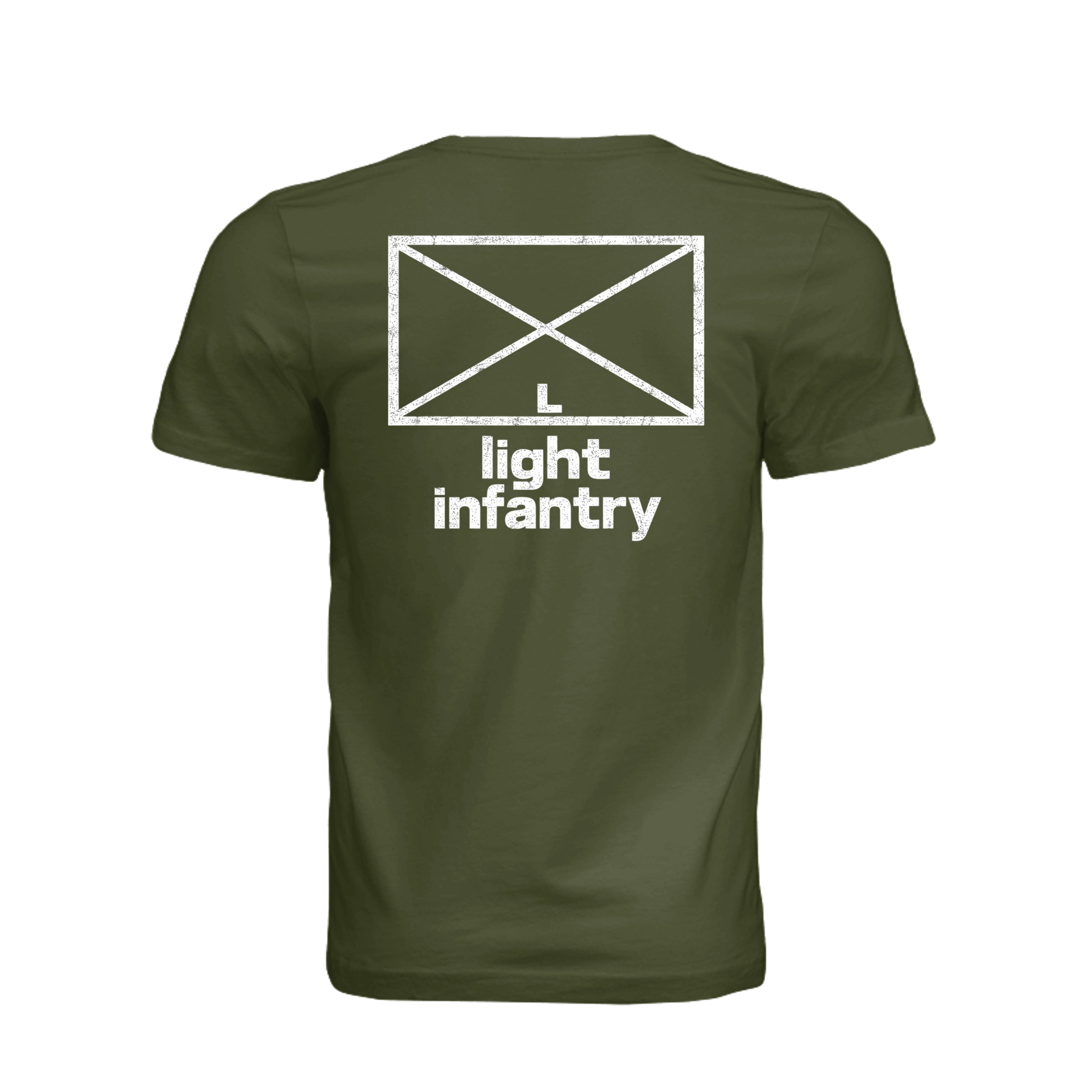 Light Infantry T-Shirt in Olive - Back