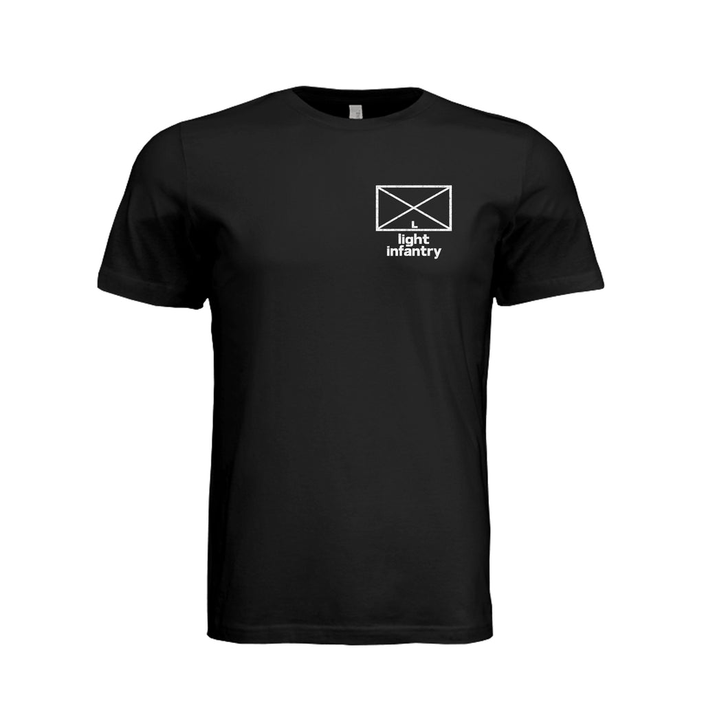 Light Infantry T-Shirt in Vintage Black - Front