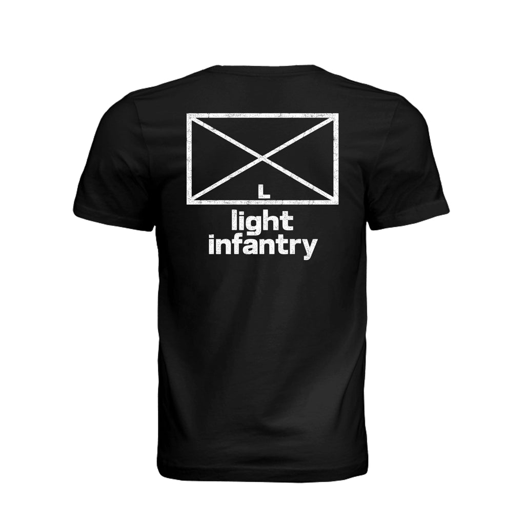 Light Infantry T-Shirt in Vintage Black - Back
