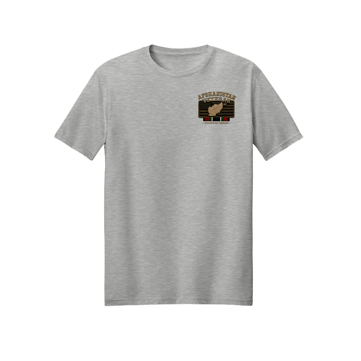 Afghanistan Veteran Detailed Map T-Shirt - Ash | Ironsight Syndicate