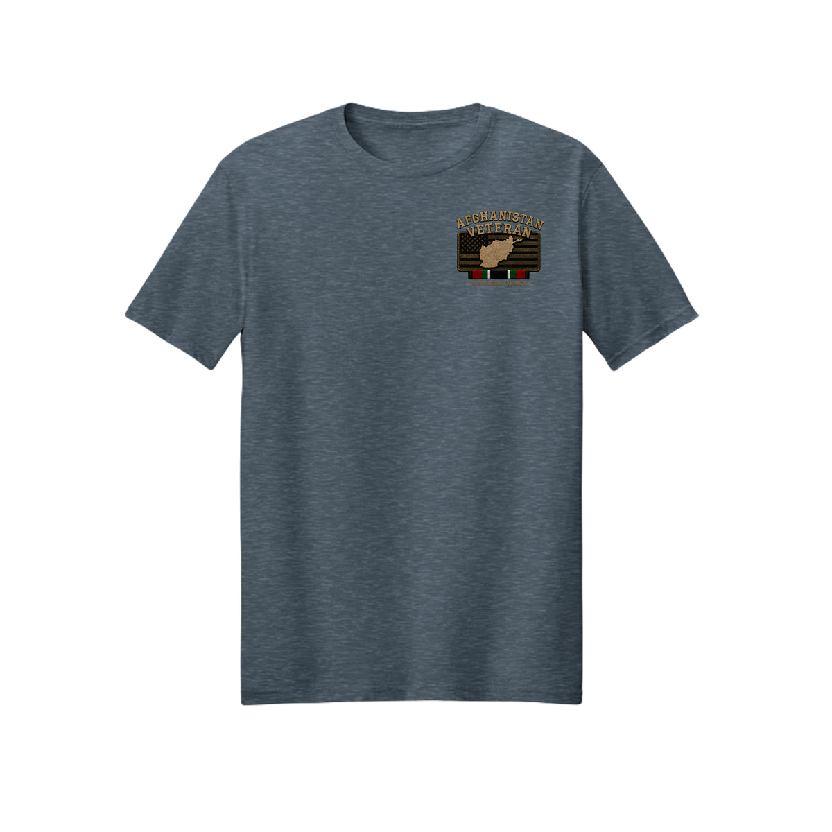 Afghanistan Veteran Detailed Map T-Shirt - Dark Heather | Ironsight Syndicate