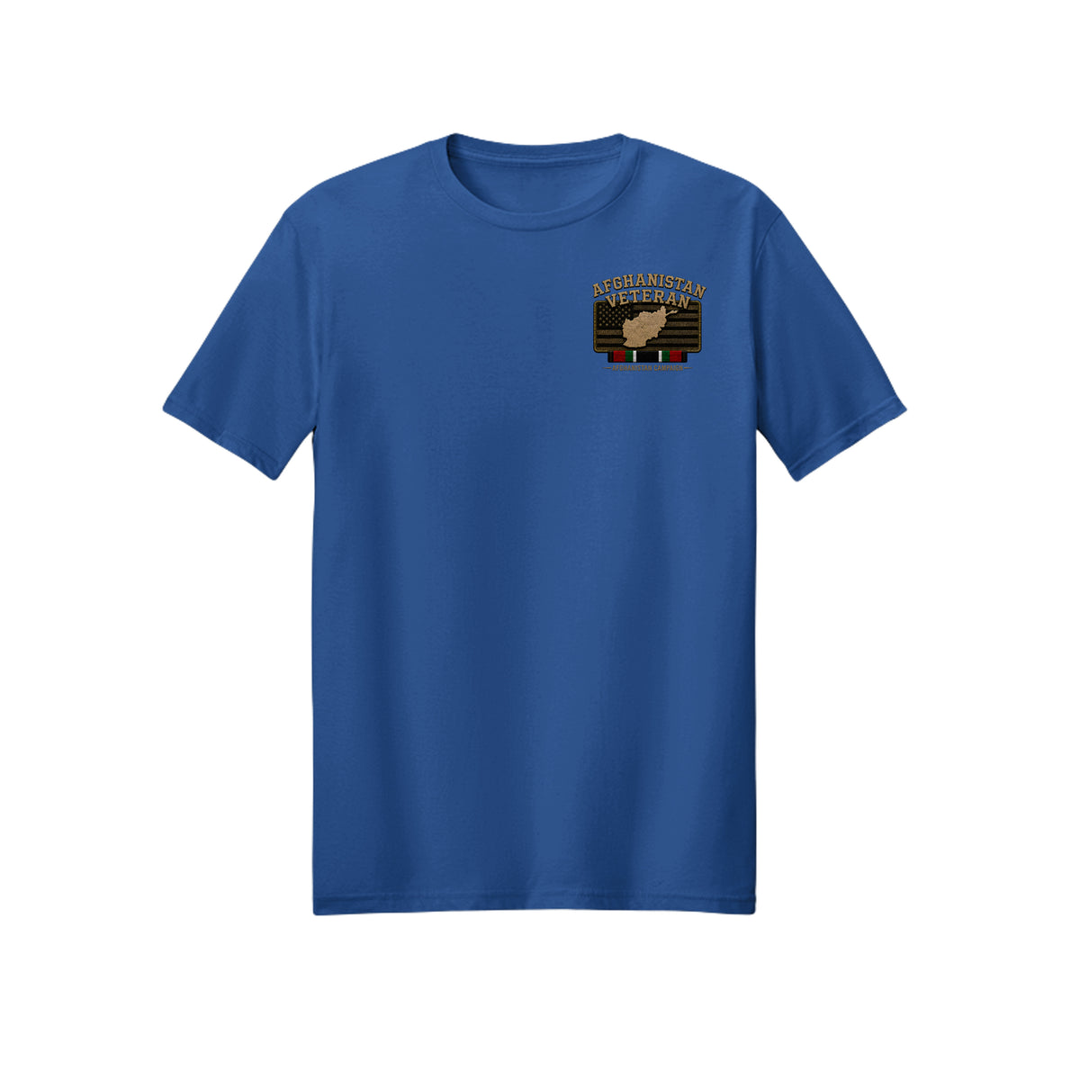Afghanistan Veteran Detailed Map T-Shirt - Royal | Ironsight Syndicate