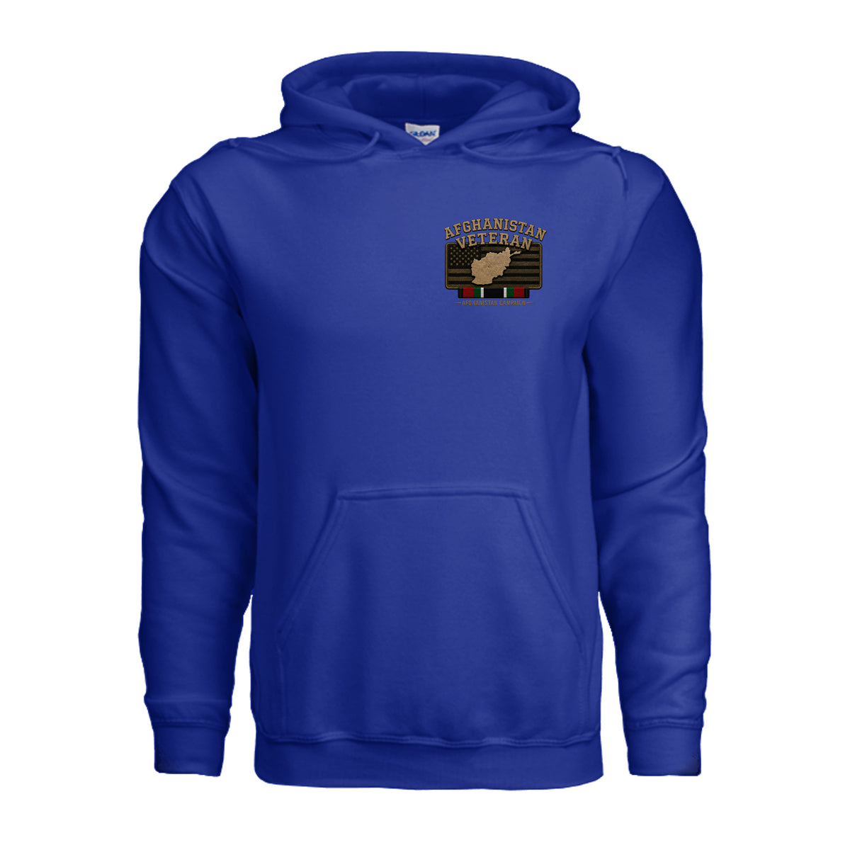 Afghanistan Veteran Detailed Map Hoodie - Royal | Ironsight Syndicate