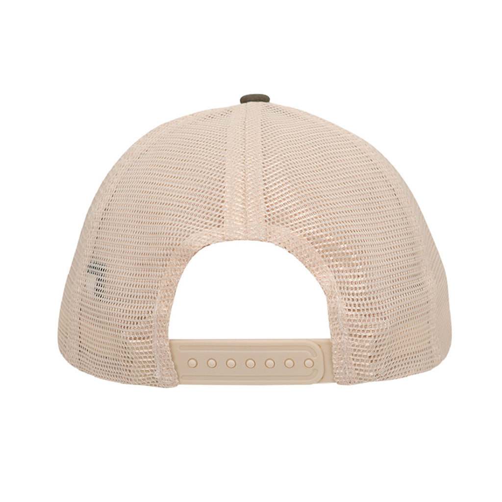 Red Distressed American Flag Hat - Khaki/ Stone (Back) | Ironsight Syndicate