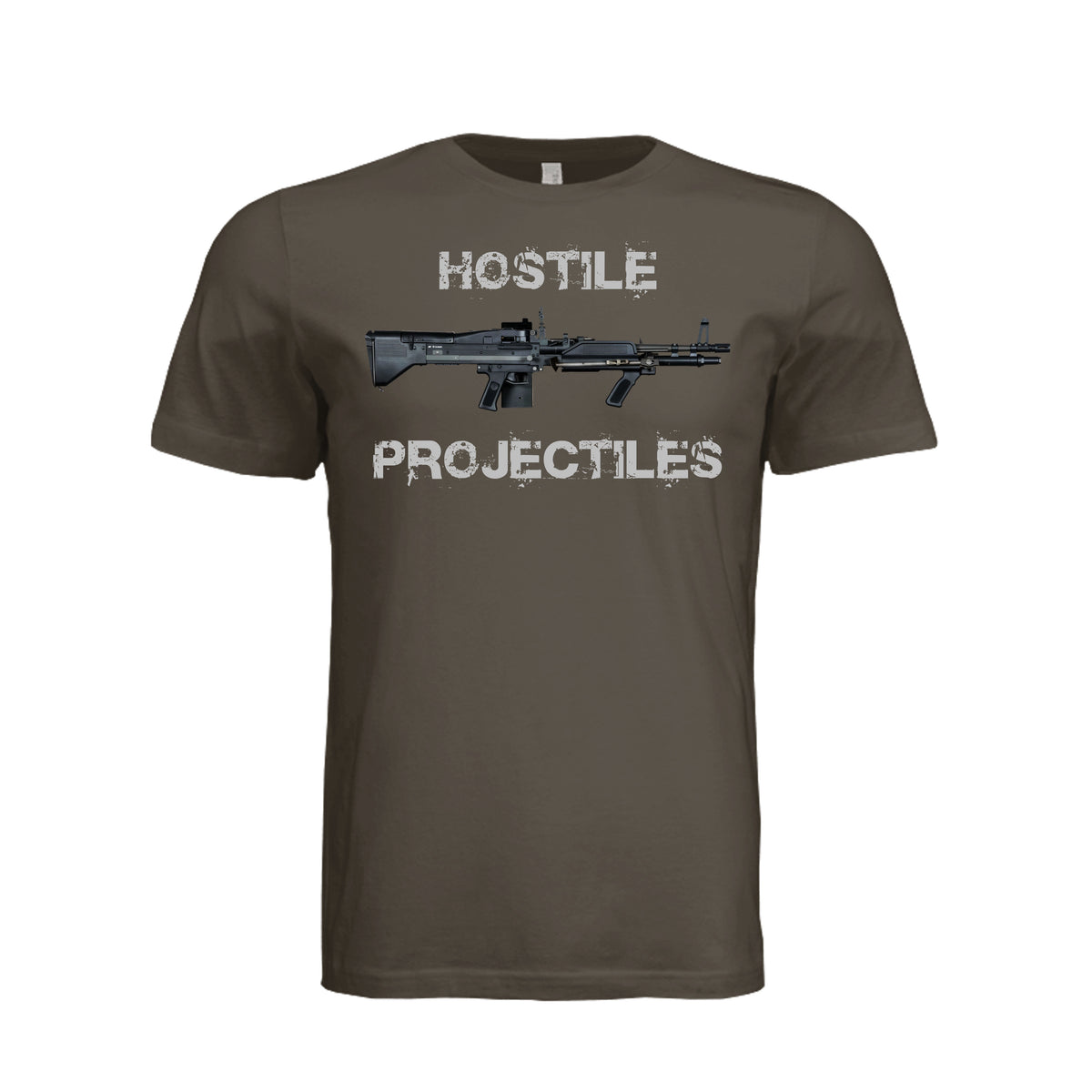Hostile Projectiles M60 T-Shirt - Army | Ironsight Syndicate