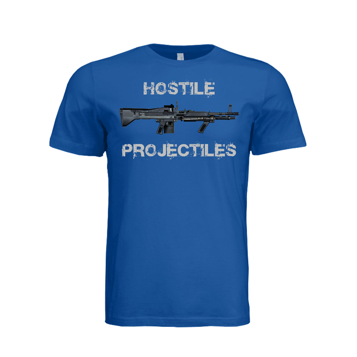 Hostile Projectiles M60 T-Shirt - True Royal | Ironsight Syndicate