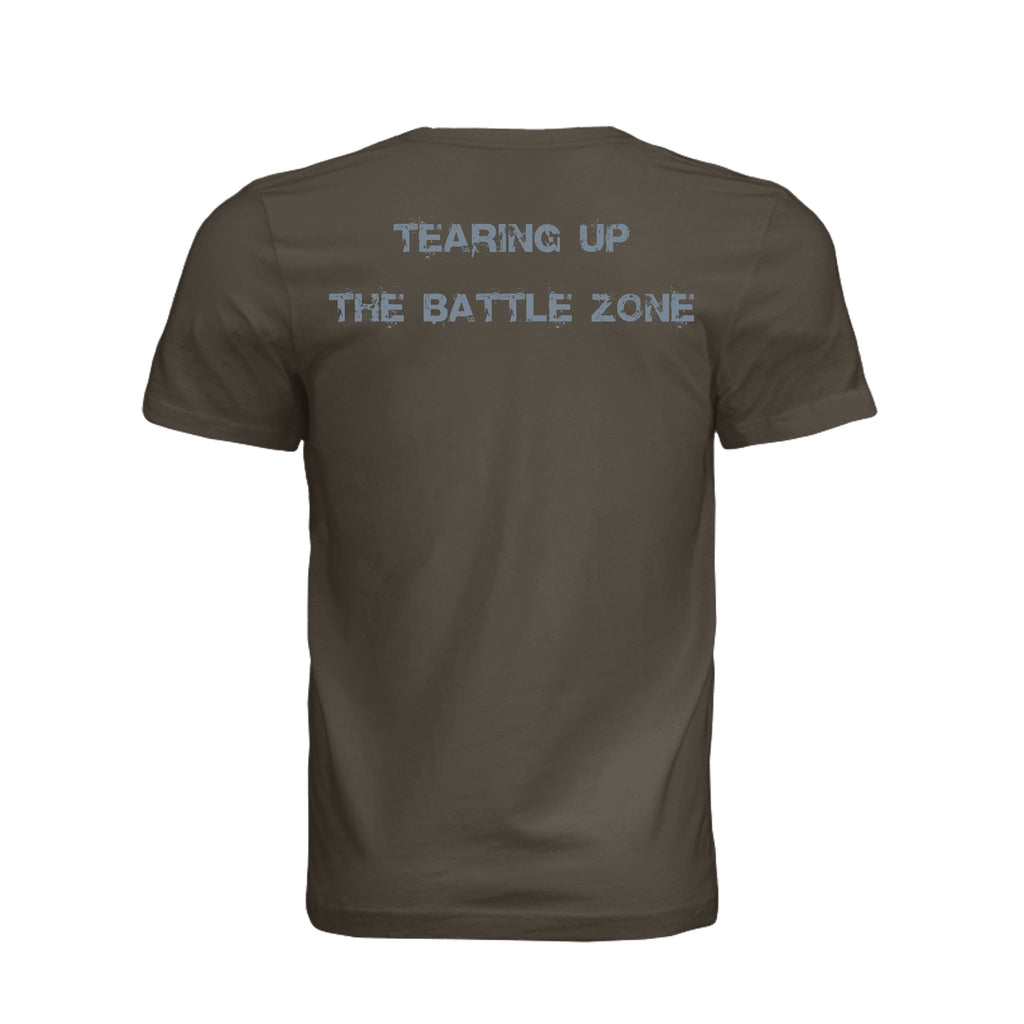 King of Battle T-Shirt - Army (Back) | Ironsight Syndicate
