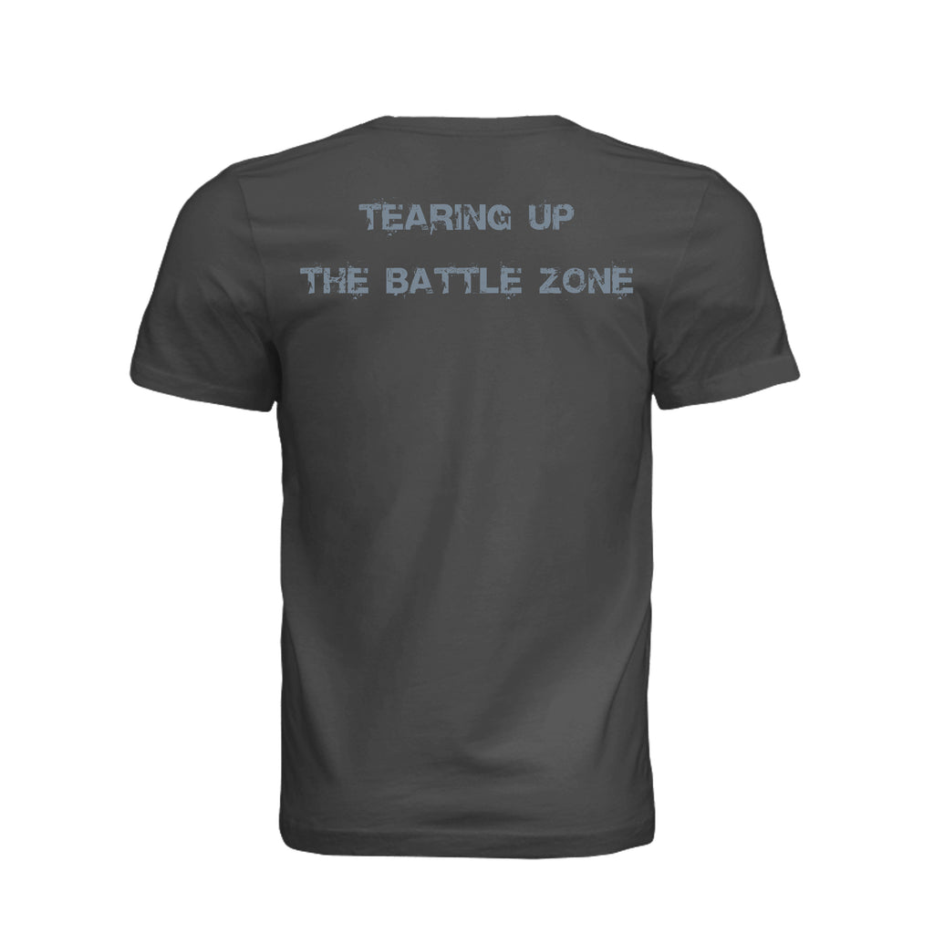 King of Battle T-Shirt - Dark Grey (Back) | Ironsight Syndicate