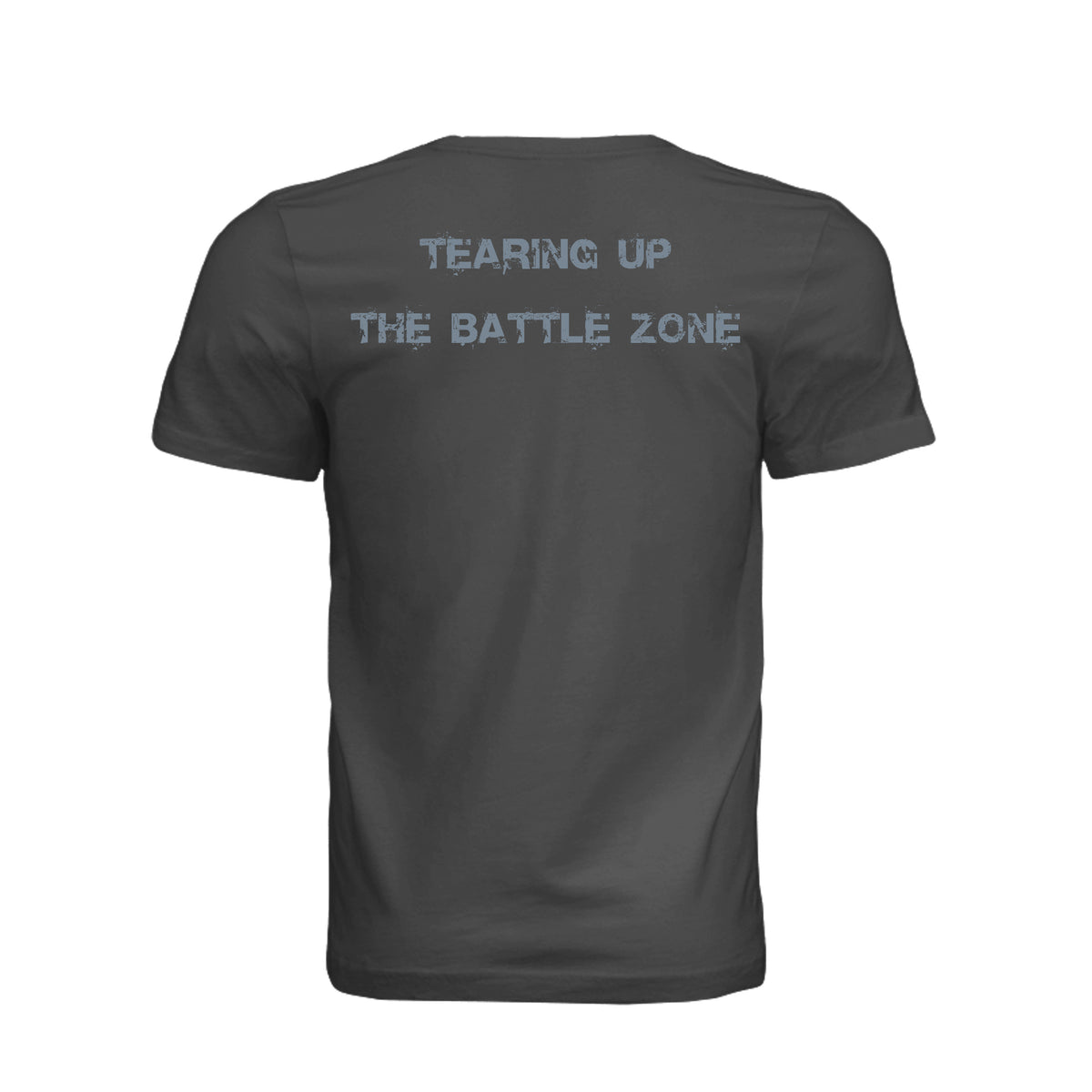 King of Battle T-Shirt - Dark Grey (Back) | Ironsight Syndicate