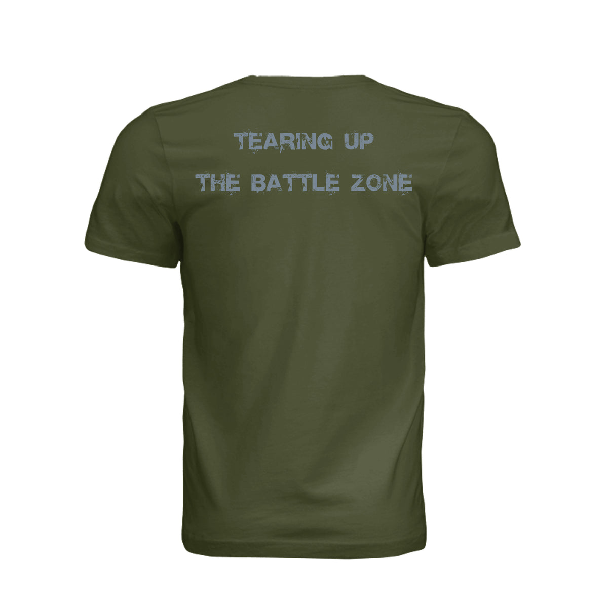 King of Battle T-Shirt - Olive (Back) | Ironsight Syndicate