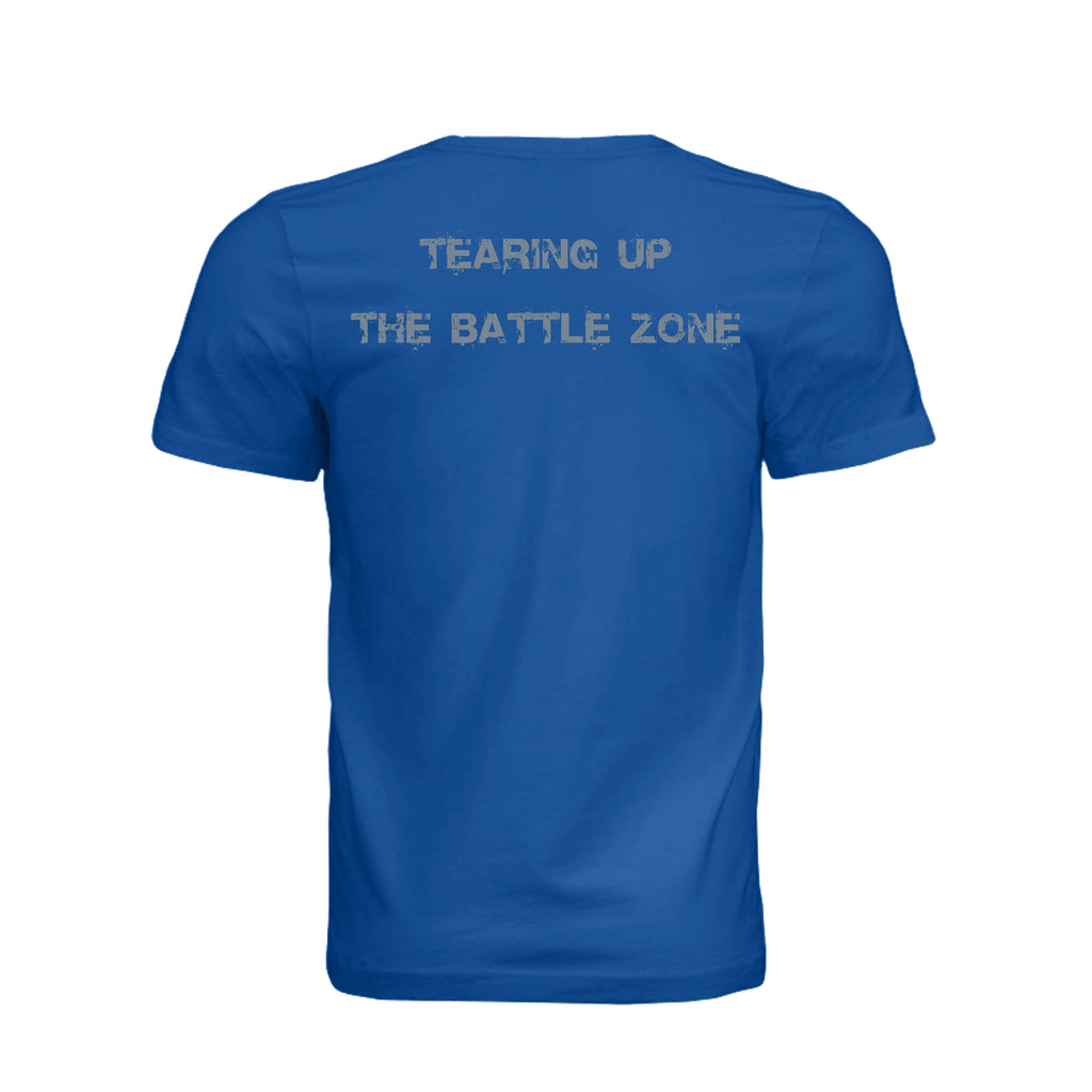 King of Battle T-Shirt - True Royal (Back) | Ironsight Syndicate