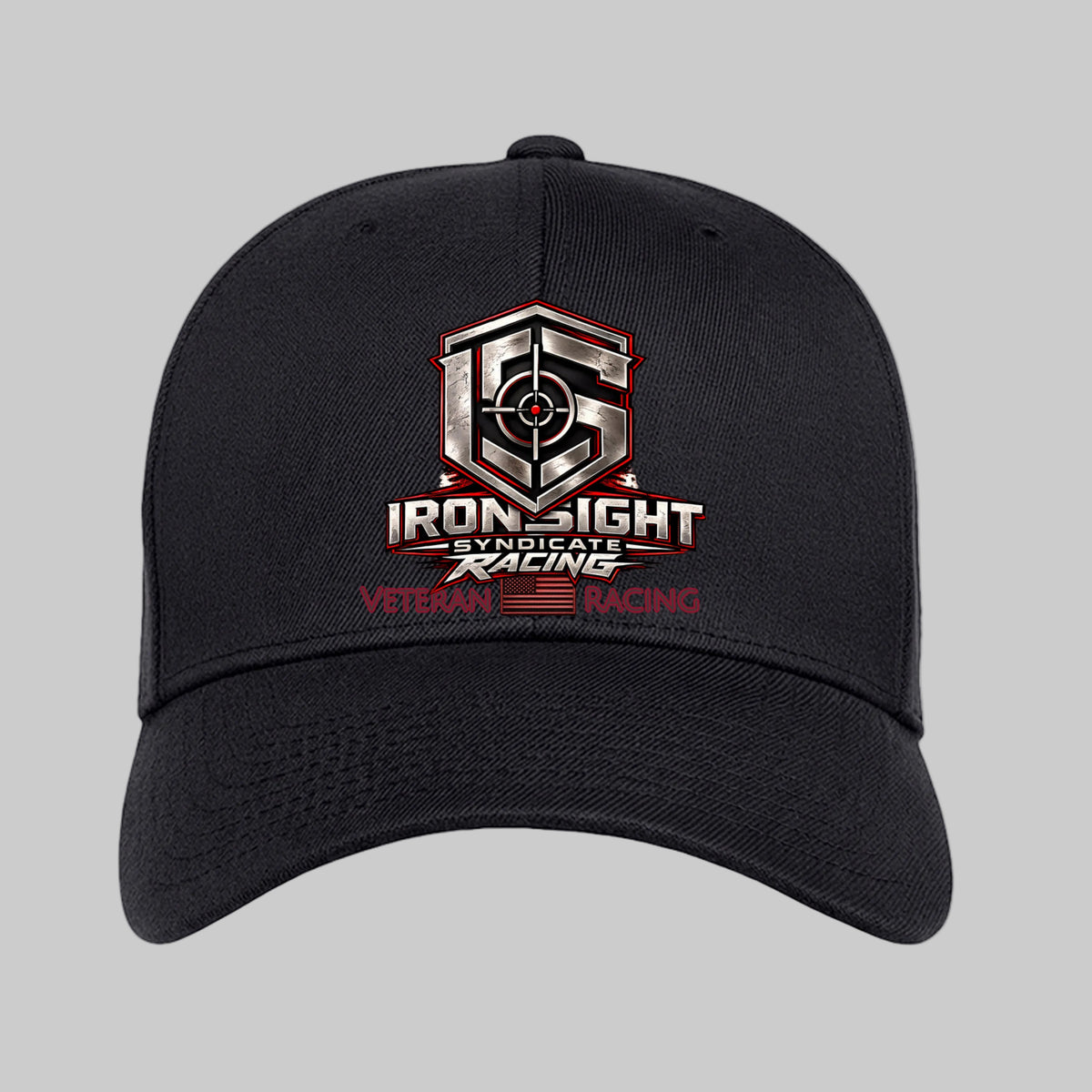 Ironsight Syndicate Racing Flex Fit Hat - Dark Navy | Ironsight Syndicate