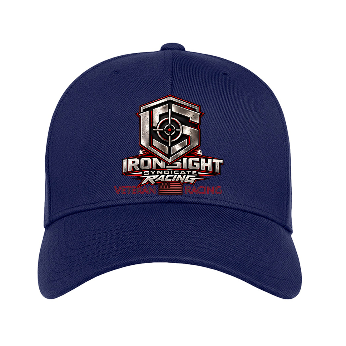 Ironsight Syndicate Racing Flex Fit Hat - Navy | Ironsight Syndicate