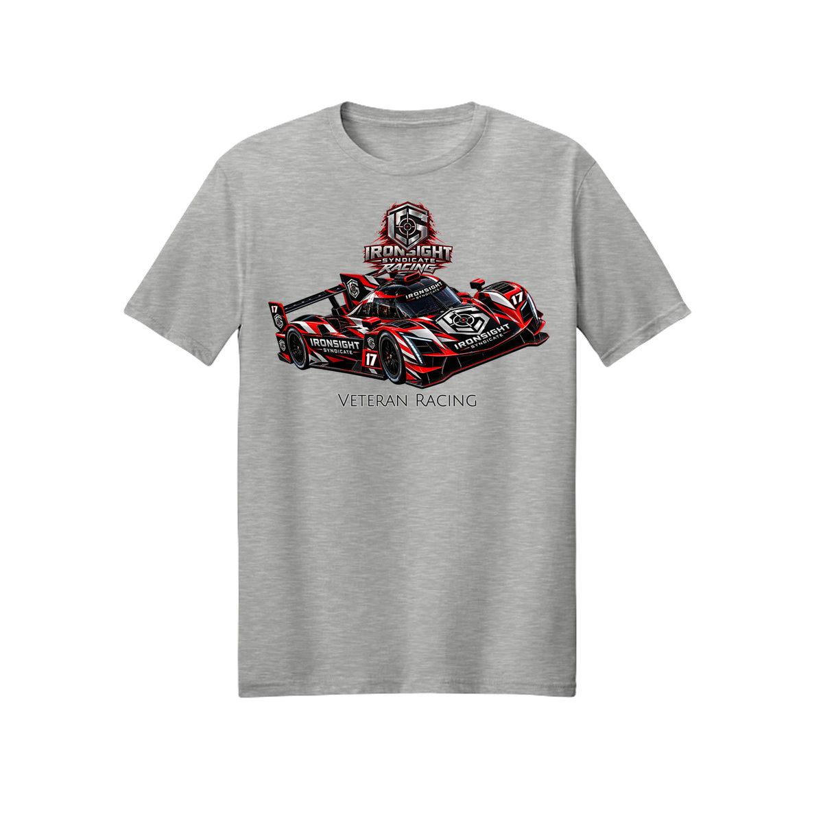 Ironsight Syndicate Racing T-Shirt - Ash | Ironsight Syndicate